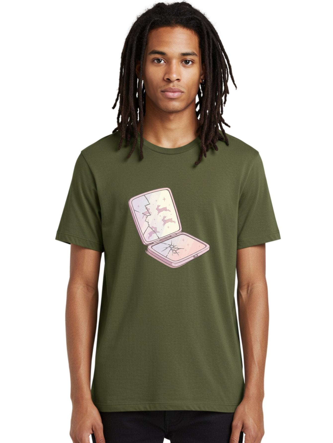 Compact-Mirror Men'S Graphic Tee, 100% Cotton, Comfortable Casual Summer Wear, Machine Washable, Vintage Camera, Old Camera, Antique Camera, Black Camera, Classic Photography, Photography Equipment, Nostalgic Device, Film Camera, Camera Art Bak290 20