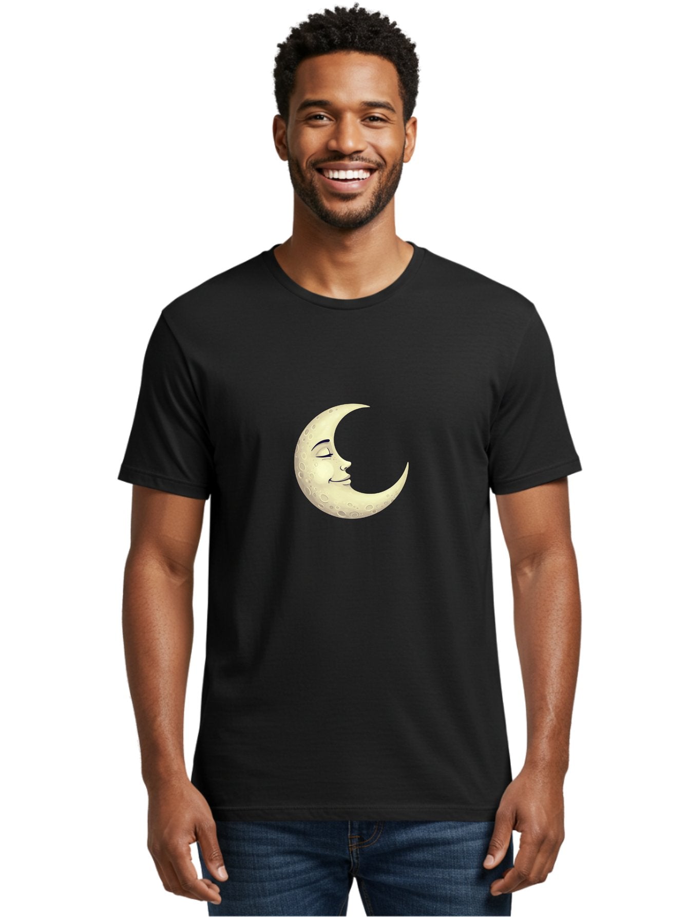 Crescent-Moon-Face Men'S Graphic Tee, 100% Cotton, Comfortable Casual Summer Wear, Machine Washable, Vintage Camera, Old Camera, Antique Camera, Black Camera, Classic Photography, Photography Equipment, Nostalgic Device, Film Camera, Bak316 22