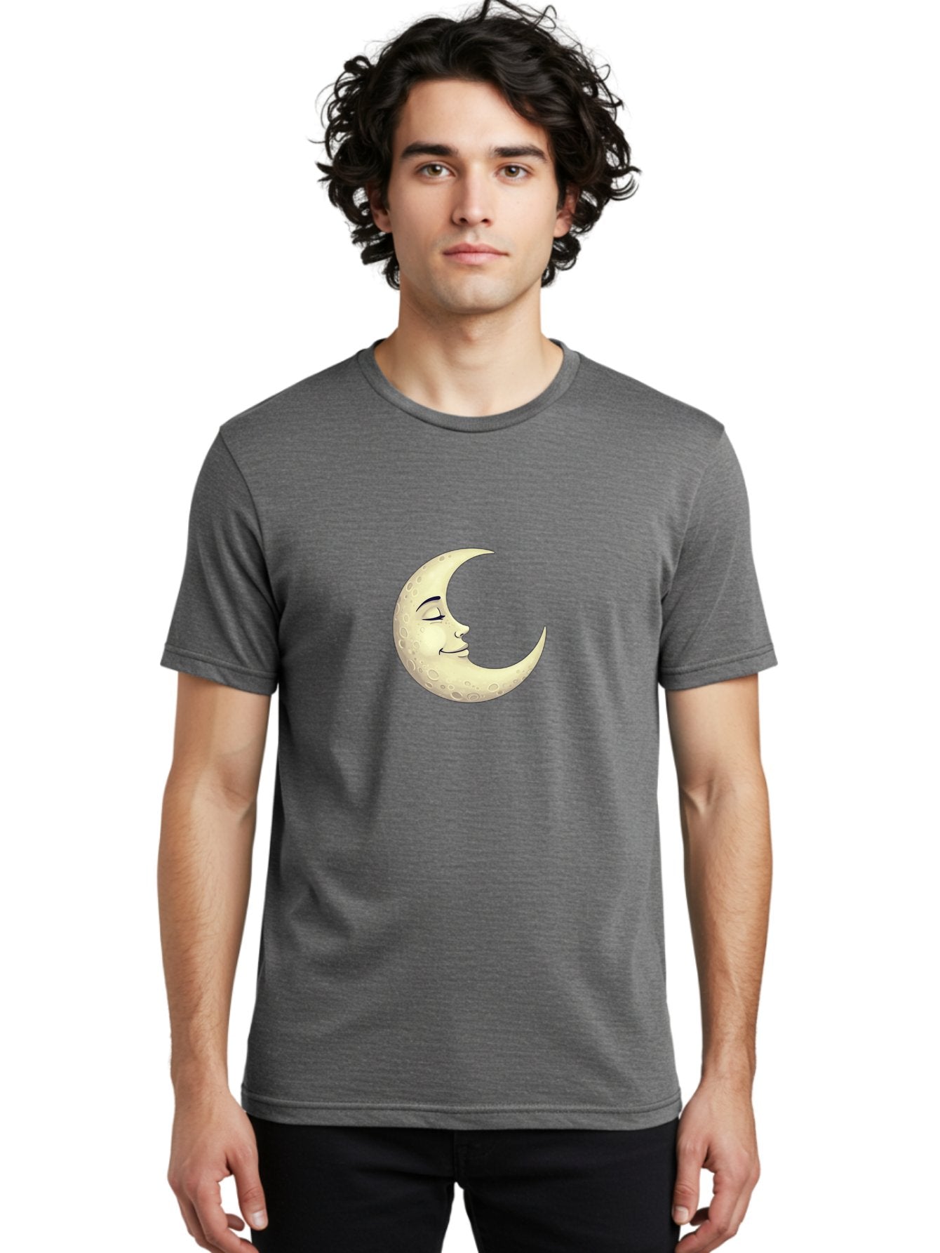 Crescent-Moon-Face Men'S Graphic Tee, 100% Cotton, Comfortable Casual Summer Wear, Machine Washable, Vintage Camera, Old Camera, Antique Camera, Black Camera, Classic Photography, Photography Equipment, Nostalgic Device, Film Camera, Bak316 17