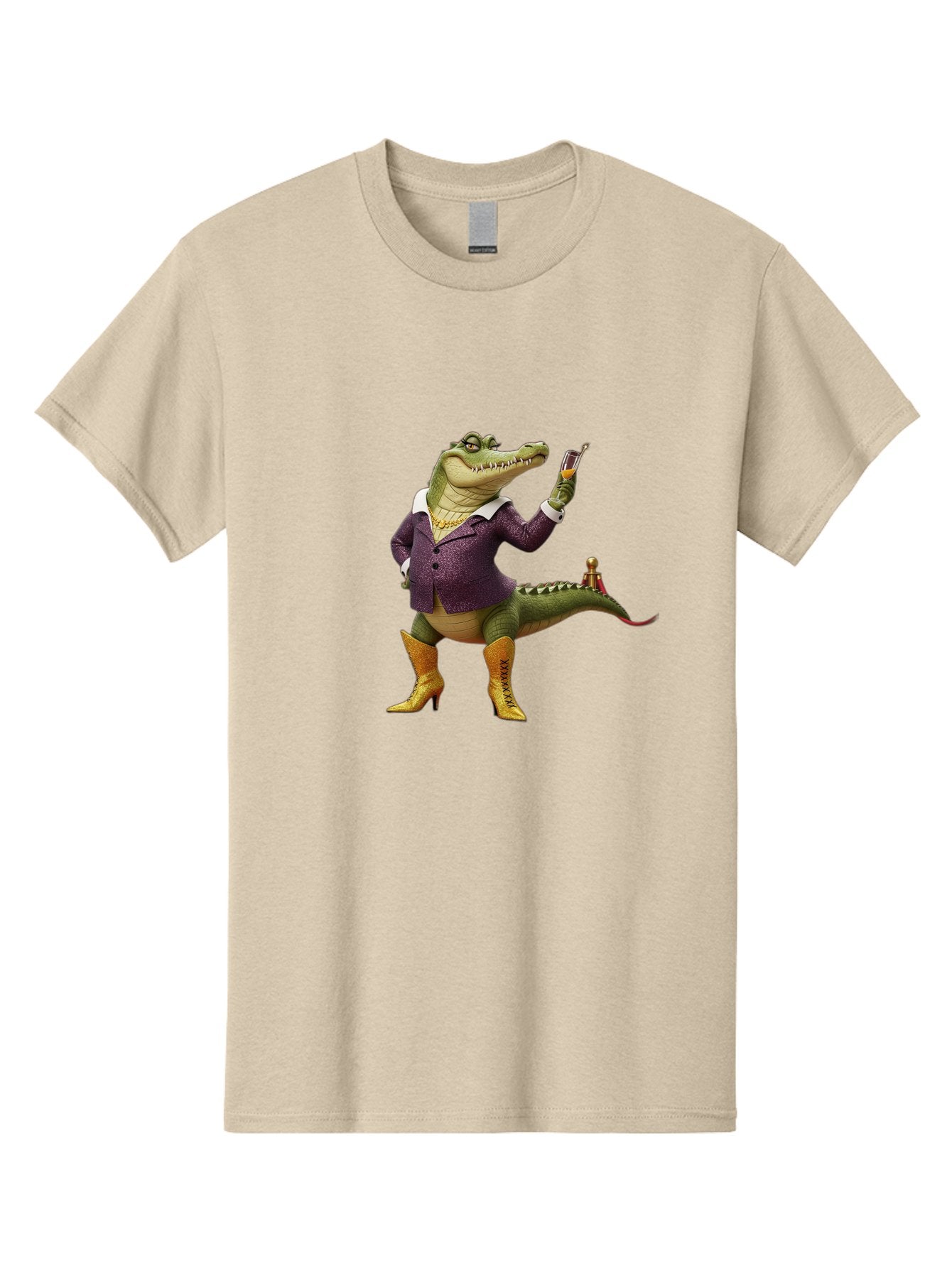 Crocodile-In-Purple-Suit Men'S Graphic Tee, 100% Cotton, Comfortable Casual Summer Wear, Machine Washable, Vintage Camera, Old Camera, Antique Camera, Black Camera, Classic Photography, Photography Equipment, Nostalgic Device, Film Camera, Bak324 7