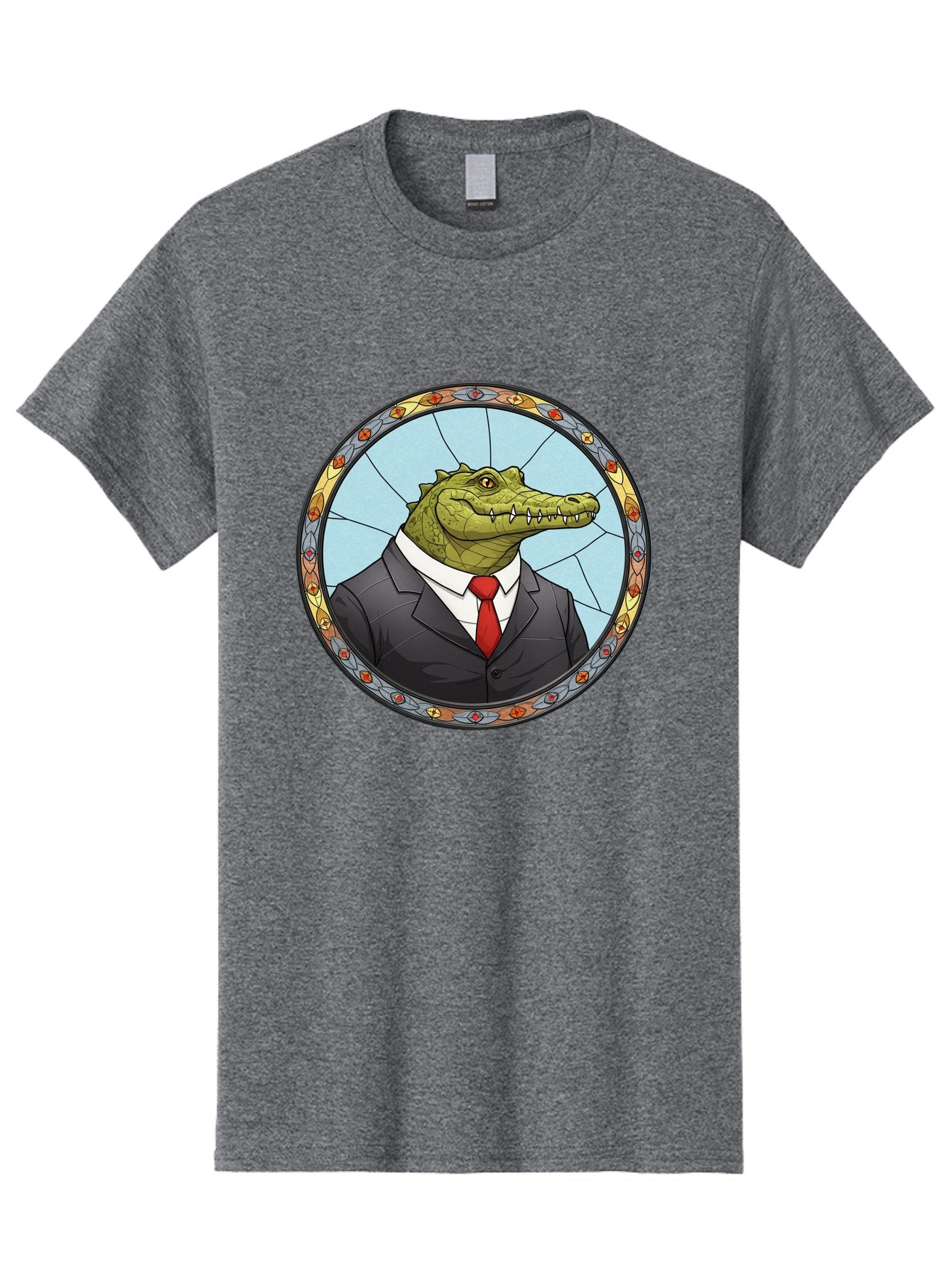 Crocodile-In-Suit-5 Men'S Graphic Tee, 100% Cotton, Comfortable Casual Summer Wear, Machine Washable, Vintage Camera, Old Camera, Antique Camera, Black Camera, Classic Photography, Photography Equipment, Nostalgic Device, Film Camera, Bak329 9