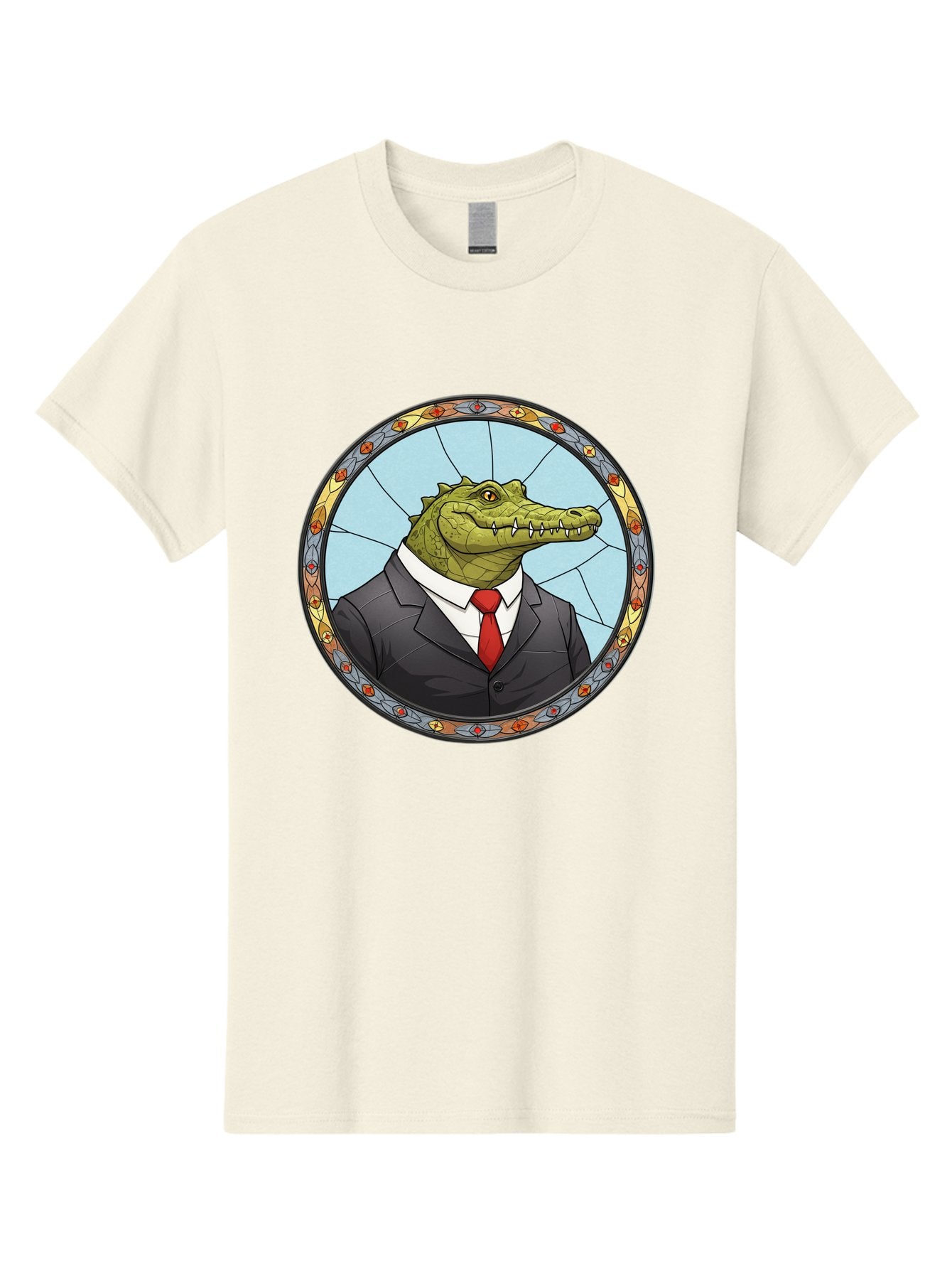 Crocodile-In-Suit-5 Men'S Graphic Tee, 100% Cotton, Comfortable Casual Summer Wear, Machine Washable, Vintage Camera, Old Camera, Antique Camera, Black Camera, Classic Photography, Photography Equipment, Nostalgic Device, Film Camera, Bak329 13