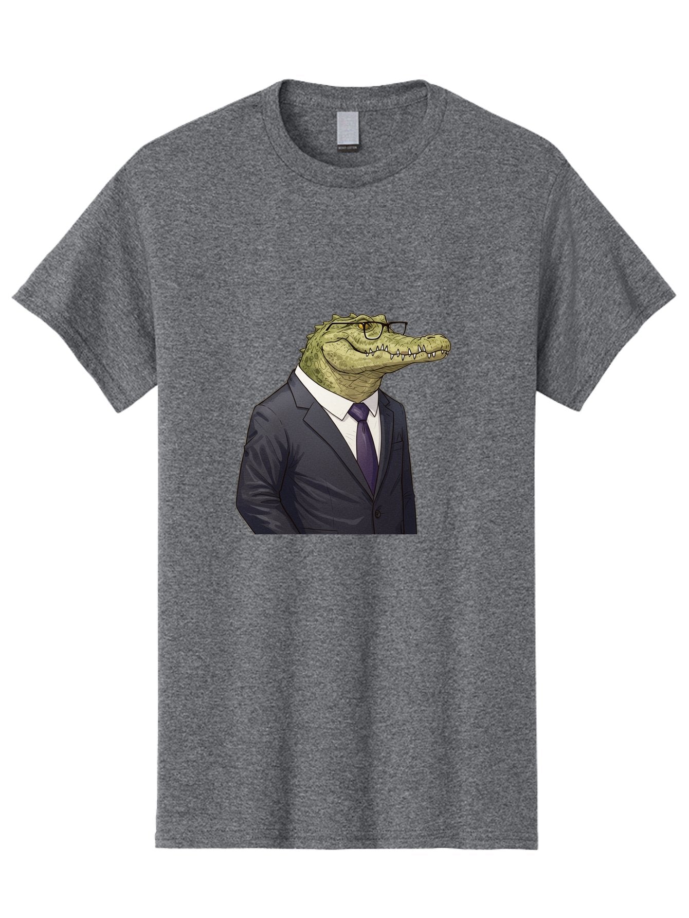 Crocodile-In-Suit-6 Men'S Graphic Tee, 100% Cotton, Comfortable Casual Summer Wear, Machine Washable, Vintage Camera, Old Camera, Antique Camera, Black Camera, Classic Photography, Photography Equipment, Nostalgic Device, Film Camera, Bak330 5