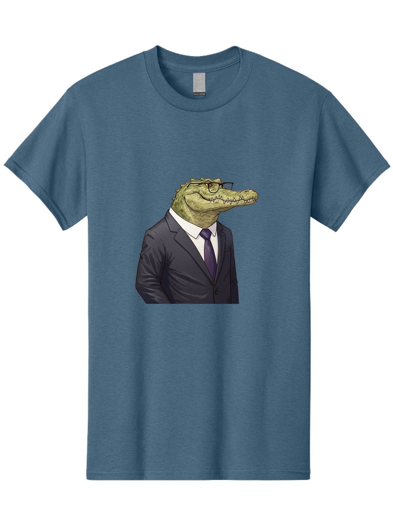 Crocodile-In-Suit-6 Men'S Graphic Tee, 100% Cotton, Comfortable Casual Summer Wear, Machine Washable, Vintage Camera, Old Camera, Antique Camera, Black Camera, Classic Photography, Photography Equipment, Nostalgic Device, Film Camera, Bak330 11