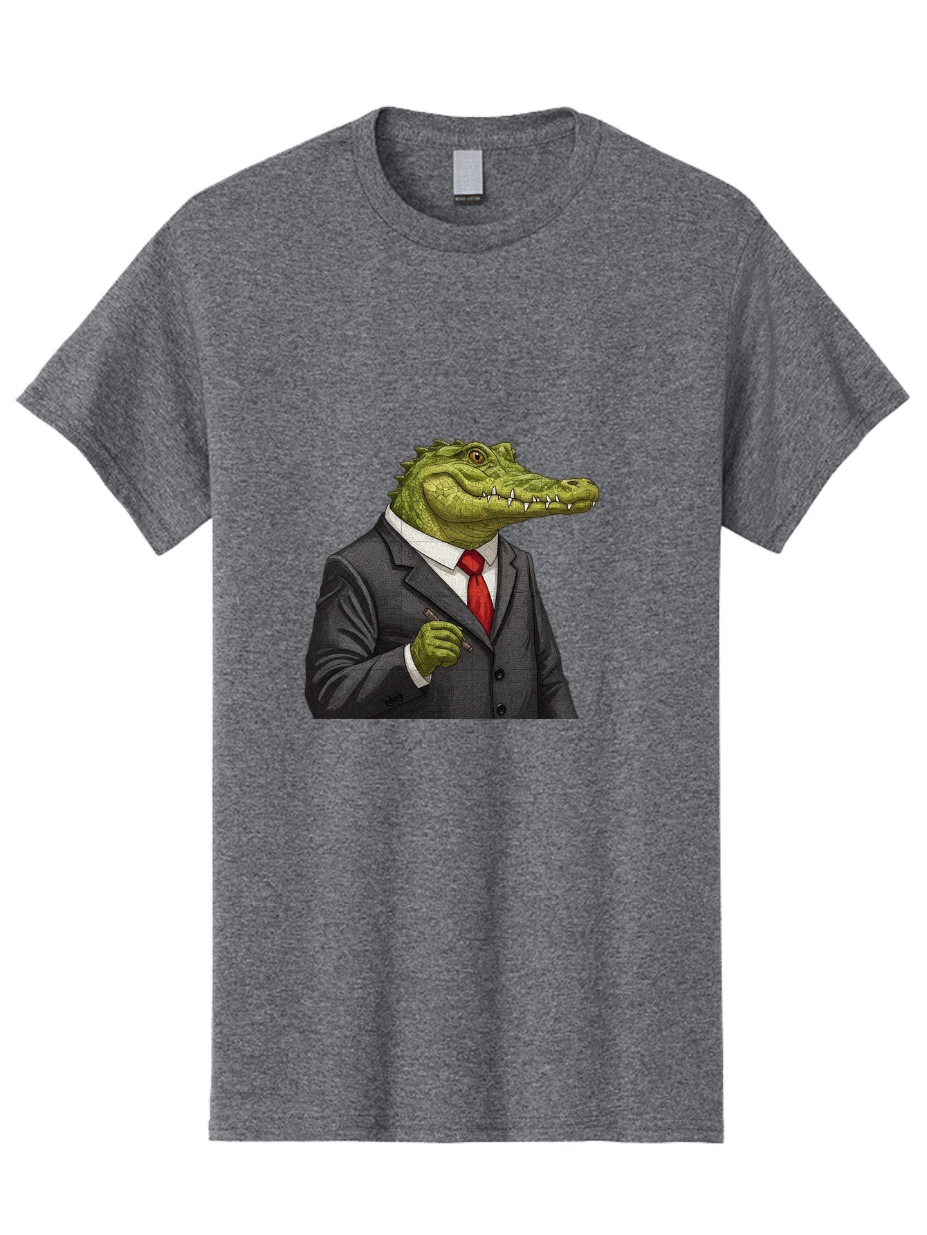 Crocodile-In-Suit-8 Men'S Graphic Tee, 100% Cotton, Comfortable Casual Summer Wear, Machine Washable, Vintage Camera, Old Camera, Antique Camera, Black Camera, Classic Photography, Photography Equipment, Nostalgic Device, Film Camera, Bak332 9