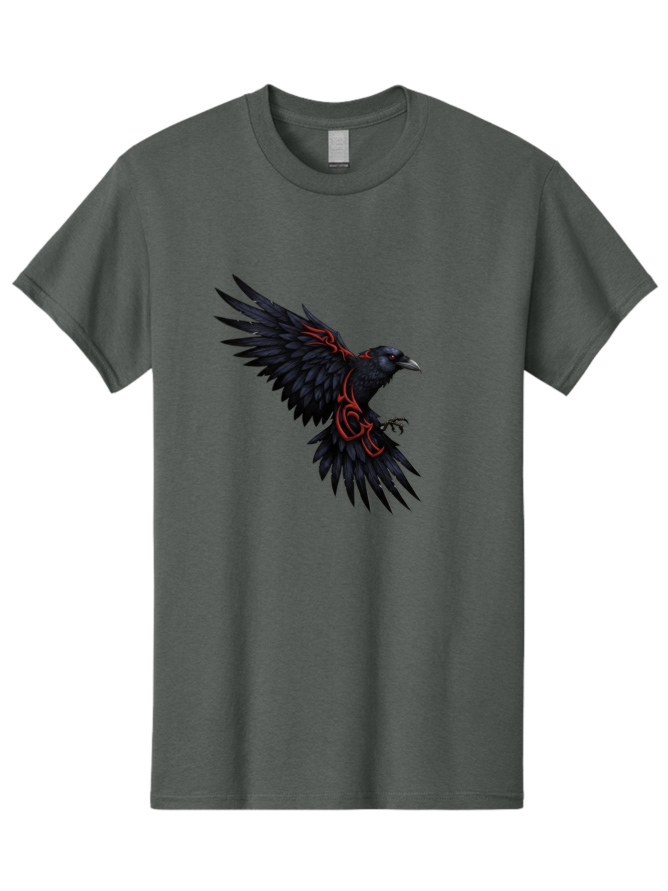 Crow-With-Tribal-Art Men'S Graphic Tee, 100% Cotton, Comfortable Casual Summer Wear, Machine Washable, Vintage Camera, Old Camera, Antique Camera, Black Camera, Classic Photography, Photography Equipment, Nostalgic Device, Film Camera, Bak339