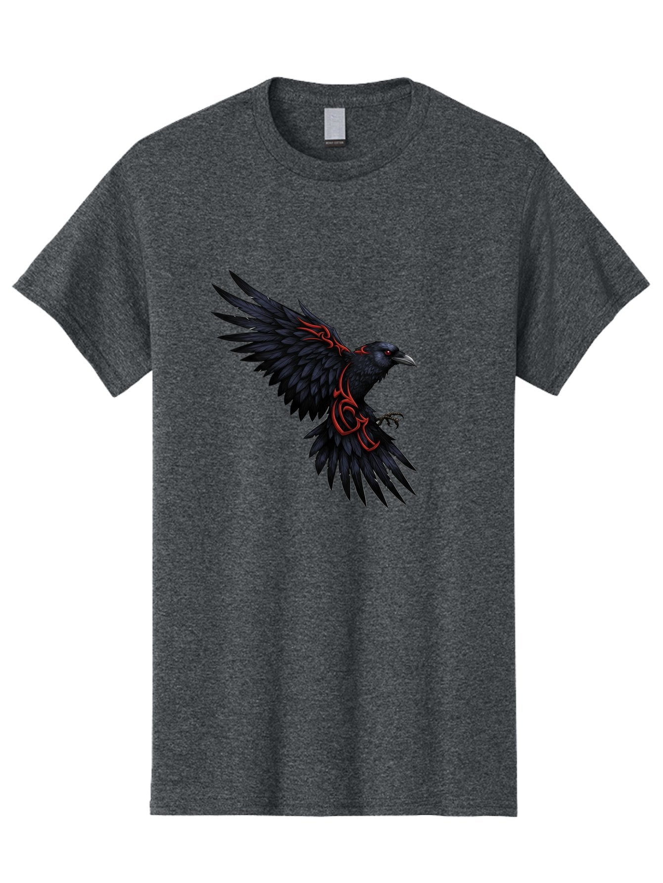 Crow-With-Tribal-Art Men'S Graphic Tee, 100% Cotton, Comfortable Casual Summer Wear, Machine Washable, Vintage Camera, Old Camera, Antique Camera, Black Camera, Classic Photography, Photography Equipment, Nostalgic Device, Film Camera, Bak339 5