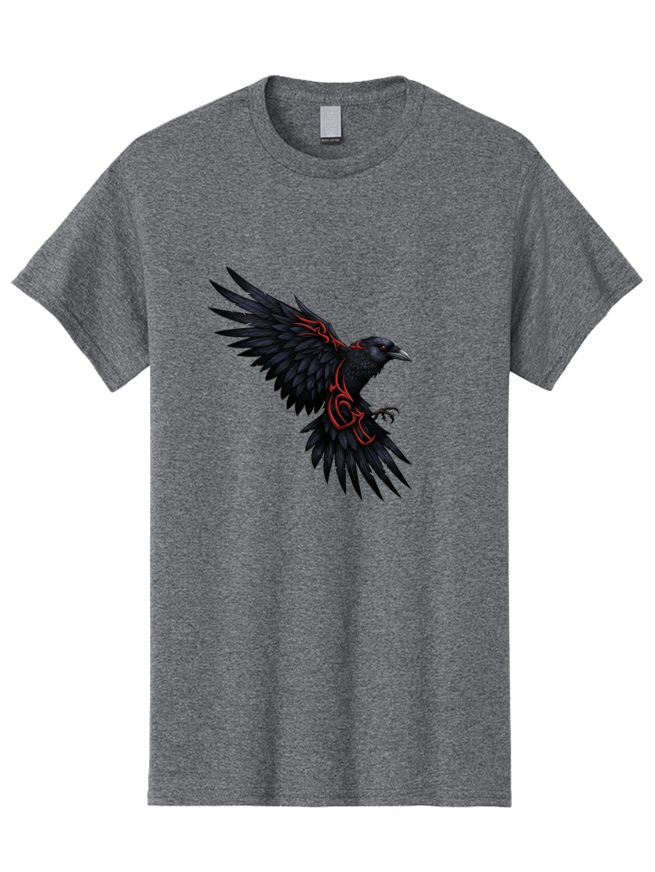 Crow-With-Tribal-Art Men'S Graphic Tee, 100% Cotton, Comfortable Casual Summer Wear, Machine Washable, Vintage Camera, Old Camera, Antique Camera, Black Camera, Classic Photography, Photography Equipment, Nostalgic Device, Film Camera, Bak339 9