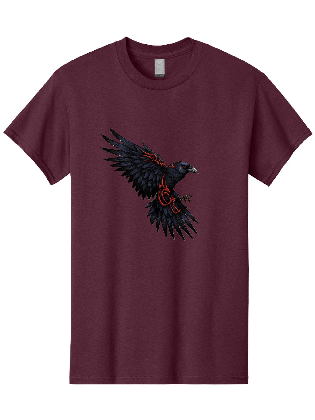 Crow-With-Tribal-Art Men'S Graphic Tee, 100% Cotton, Comfortable Casual Summer Wear, Machine Washable, Vintage Camera, Old Camera, Antique Camera, Black Camera, Classic Photography, Photography Equipment, Nostalgic Device, Film Camera, Bak339 3