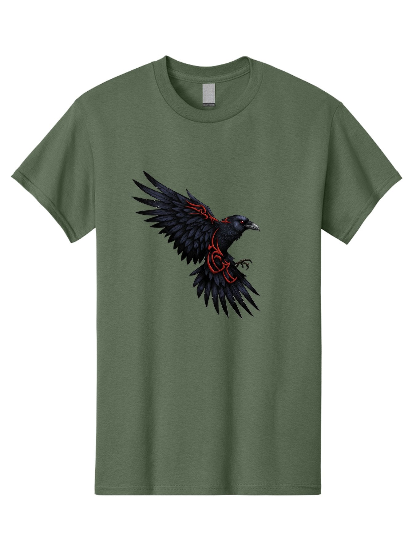 Crow-With-Tribal-Art Men'S Graphic Tee, 100% Cotton, Comfortable Casual Summer Wear, Machine Washable, Vintage Camera, Old Camera, Antique Camera, Black Camera, Classic Photography, Photography Equipment, Nostalgic Device, Film Camera, Bak339 6
