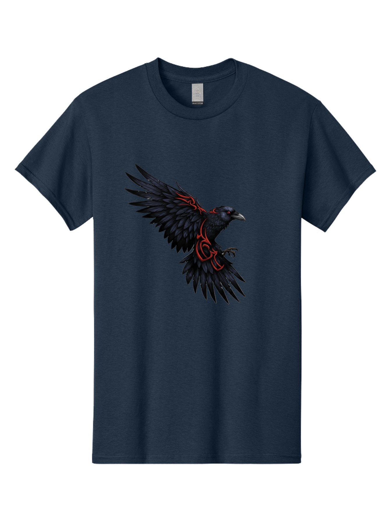 Crow-With-Tribal-Art Men'S Graphic Tee, 100% Cotton, Comfortable Casual Summer Wear, Machine Washable, Vintage Camera, Old Camera, Antique Camera, Black Camera, Classic Photography, Photography Equipment, Nostalgic Device, Film Camera, Bak339