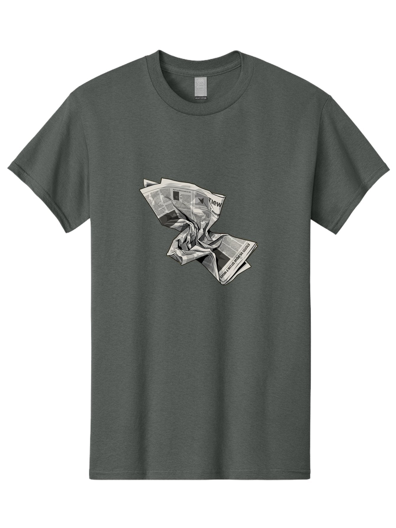 Crumpled-Newspaper-1 Men'S Graphic Tee, 100% Cotton, Comfortable Casual Summer Wear, Machine Washable, Vintage Camera, Old Camera, Antique Camera, Black Camera, Classic Photography, Photography Equipment, Nostalgic Device, Film Camera, Bak341 11