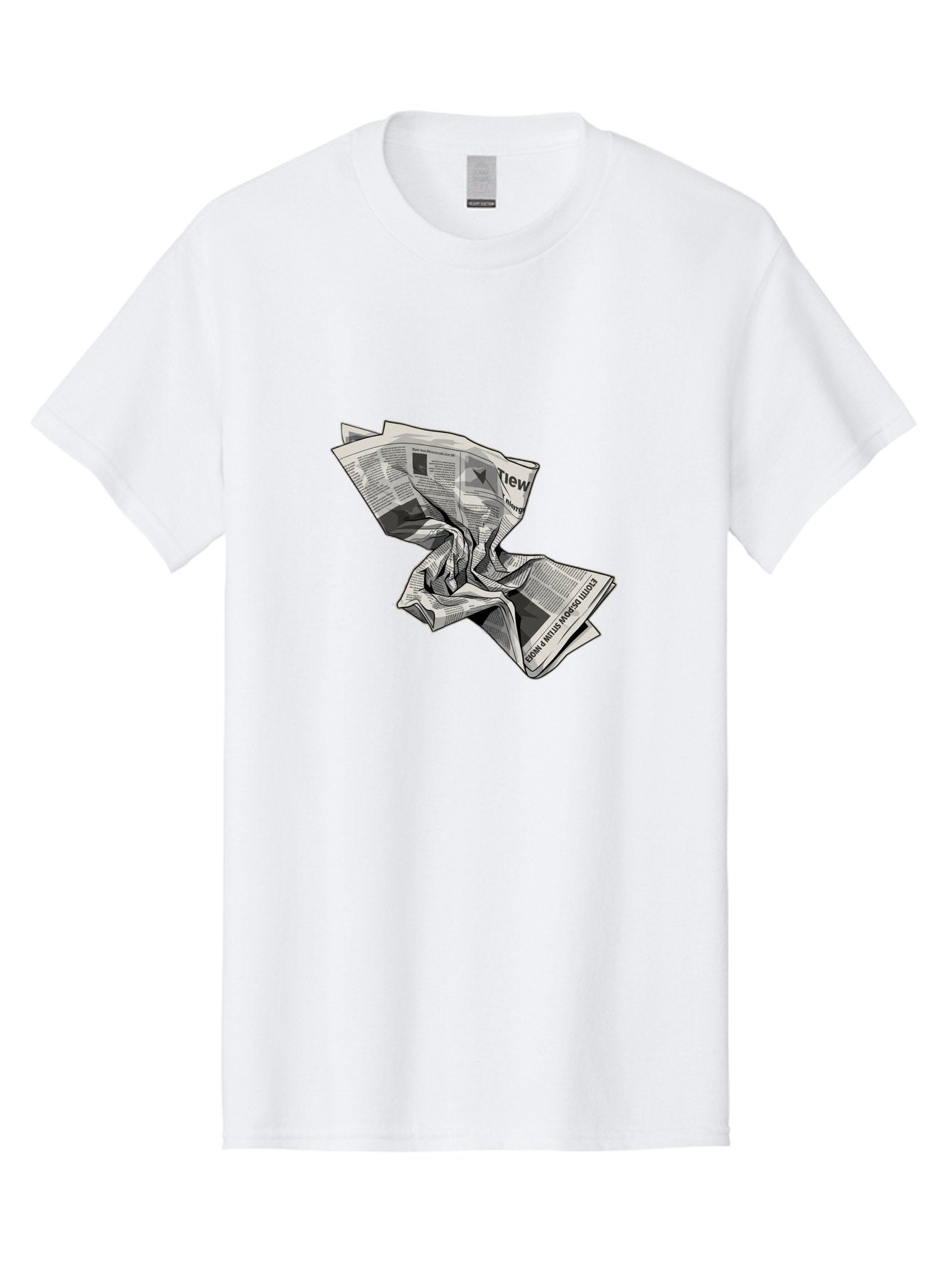 Crumpled-Newspaper-1 Men'S Graphic Tee, 100% Cotton, Comfortable Casual Summer Wear, Machine Washable, Vintage Camera, Old Camera, Antique Camera, Black Camera, Classic Photography, Photography Equipment, Nostalgic Device, Film Camera, Bak341 10
