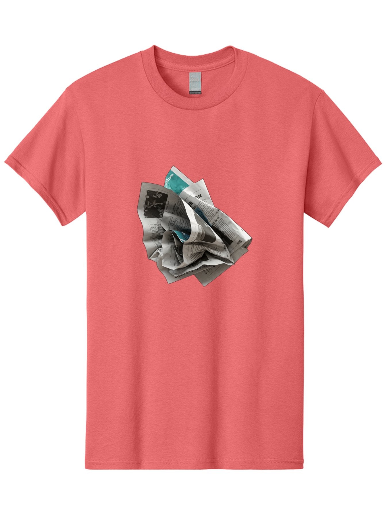 Crumpled-Newspaper-2 Men'S Graphic Tee, 100% Cotton, Comfortable Casual Summer Wear, Machine Washable, Vintage Camera, Old Camera, Antique Camera, Black Camera, Classic Photography, Photography Equipment, Nostalgic Device, Film Camera, Bak342 6