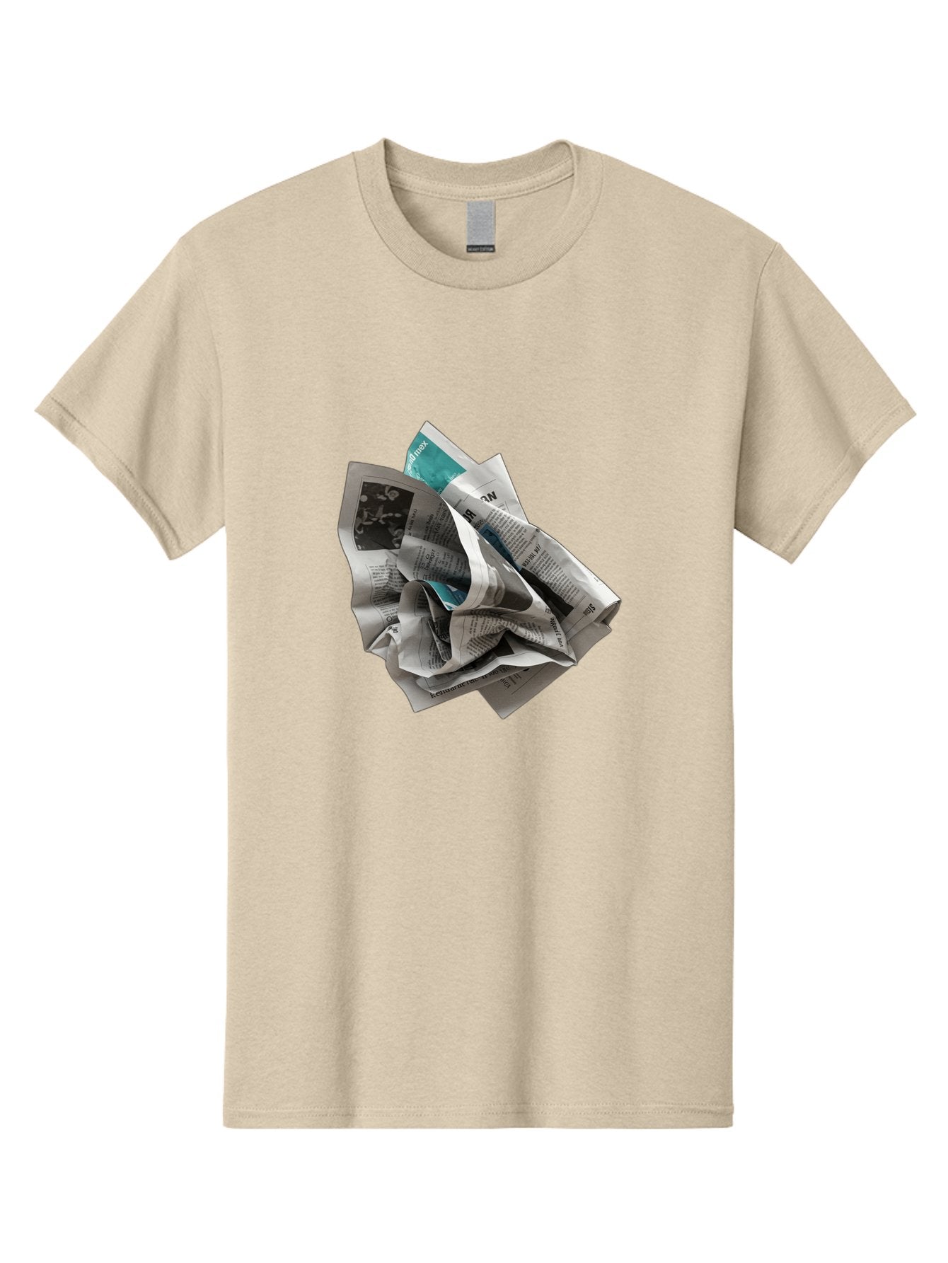 Crumpled-Newspaper-2 Men'S Graphic Tee, 100% Cotton, Comfortable Casual Summer Wear, Machine Washable, Vintage Camera, Old Camera, Antique Camera, Black Camera, Classic Photography, Photography Equipment, Nostalgic Device, Film Camera, Bak342 11