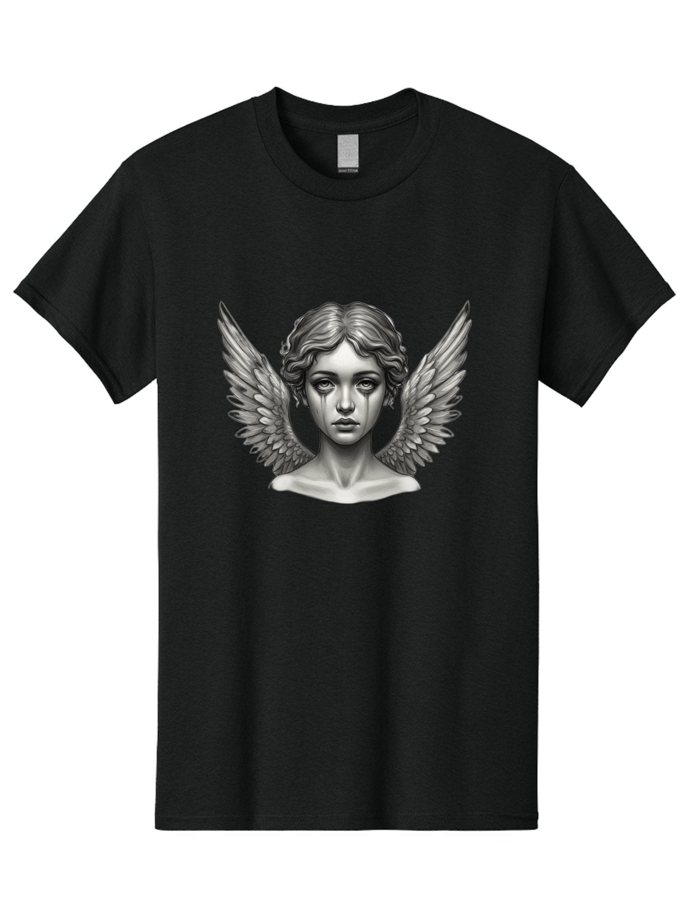 Crying-Angel-Statue Men'S Graphic Tee, 100% Cotton, Comfortable Casual Summer Wear, Machine Washable, Vintage Camera, Old Camera, Antique Camera, Black Camera, Classic Photography, Photography Equipment, Nostalgic Device, Film Camera, Bak345 7
