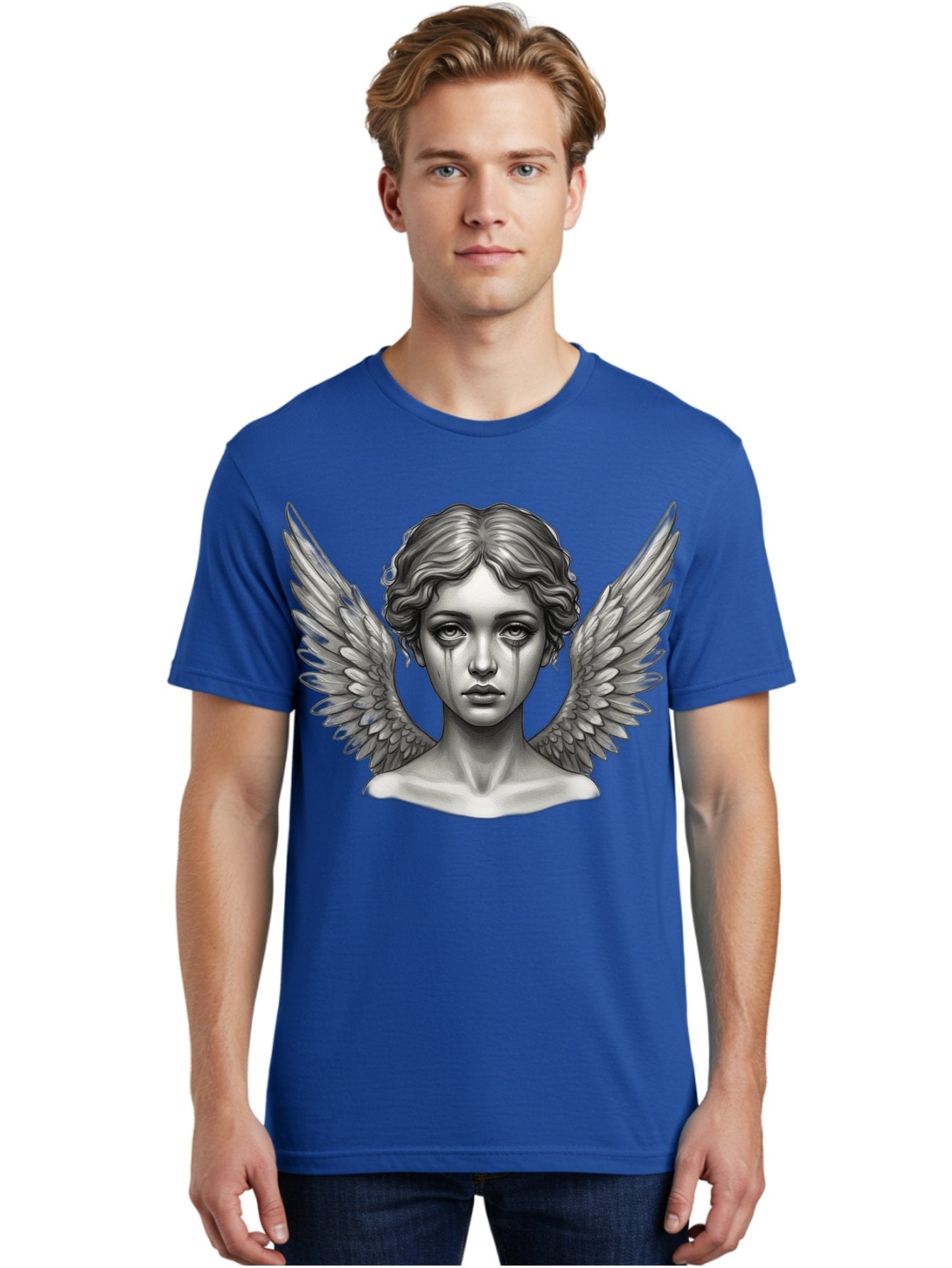 Crying-Angel-Statue Men'S Graphic Tee, 100% Cotton, Comfortable Casual Summer Wear, Machine Washable, Vintage Camera, Old Camera, Antique Camera, Black Camera, Classic Photography, Photography Equipment, Nostalgic Device, Film Camera, Bak345 22