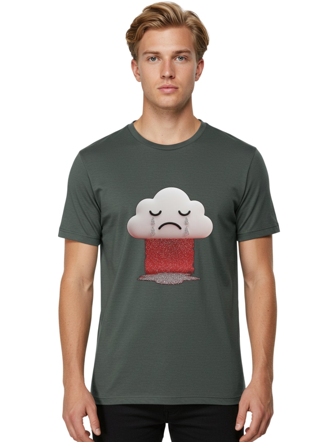 Crying-Cloud-1 Men'S Graphic Tee, 100% Cotton, Comfortable Casual Summer Wear, Machine Washable, Vintage Camera, Old Camera, Antique Camera, Black Camera, Classic Photography, Photography Equipment, Nostalgic Device, Film Camera, Camera Art Bak348 25