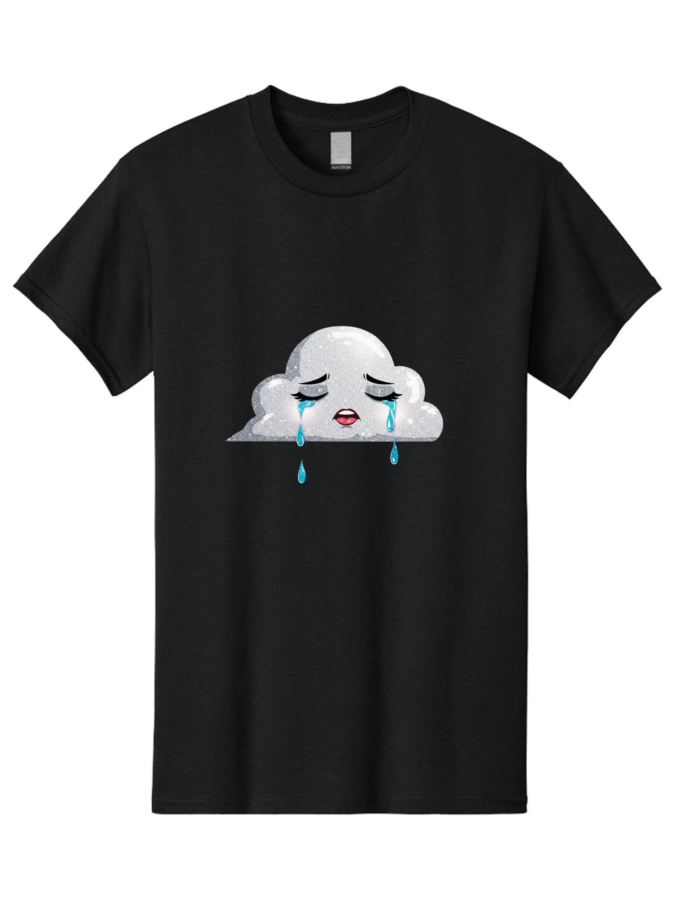 Crying-Cloud-3 Men'S Graphic Tee, 100% Cotton, Comfortable Casual Summer Wear, Machine Washable, Vintage Camera, Old Camera, Antique Camera, Black Camera, Classic Photography, Photography Equipment, Nostalgic Device, Film Camera, Camera Art Bak350 14