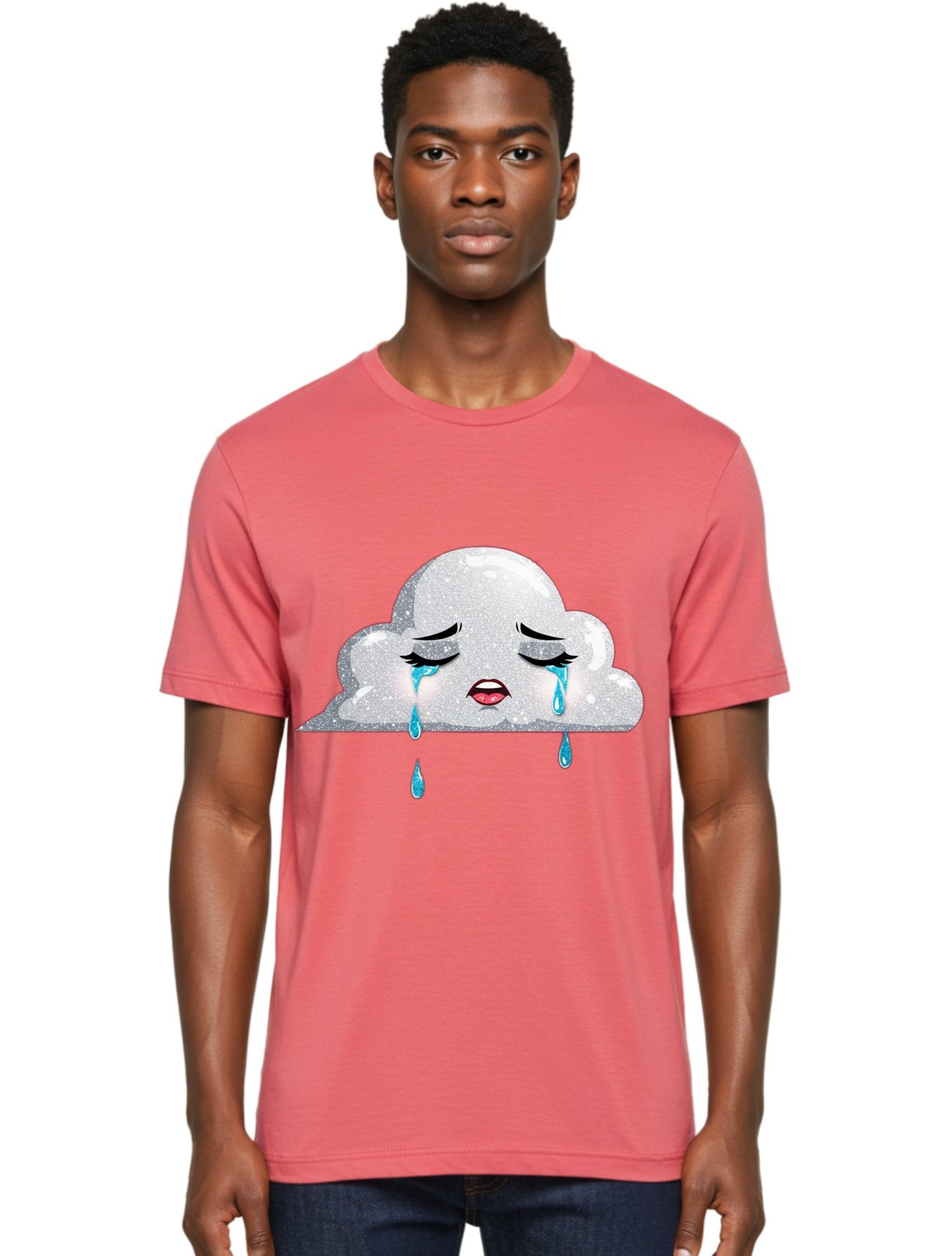 Crying-Cloud-3 Men'S Graphic Tee, 100% Cotton, Comfortable Casual Summer Wear, Machine Washable, Vintage Camera, Old Camera, Antique Camera, Black Camera, Classic Photography, Photography Equipment, Nostalgic Device, Film Camera, Camera Art Bak350 25