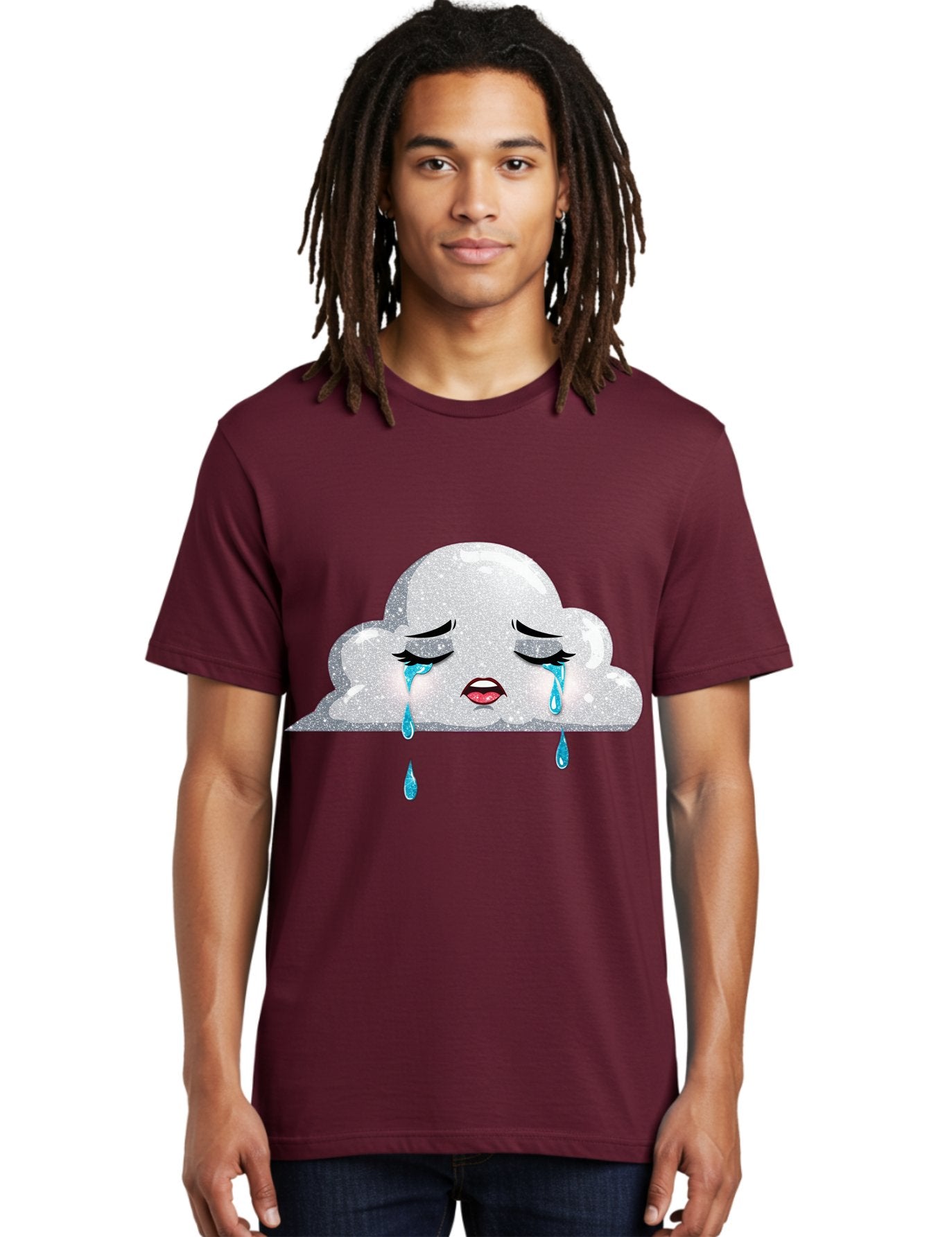 Crying-Cloud-3 Men'S Graphic Tee, 100% Cotton, Comfortable Casual Summer Wear, Machine Washable, Vintage Camera, Old Camera, Antique Camera, Black Camera, Classic Photography, Photography Equipment, Nostalgic Device, Film Camera, Camera Art Bak350 17