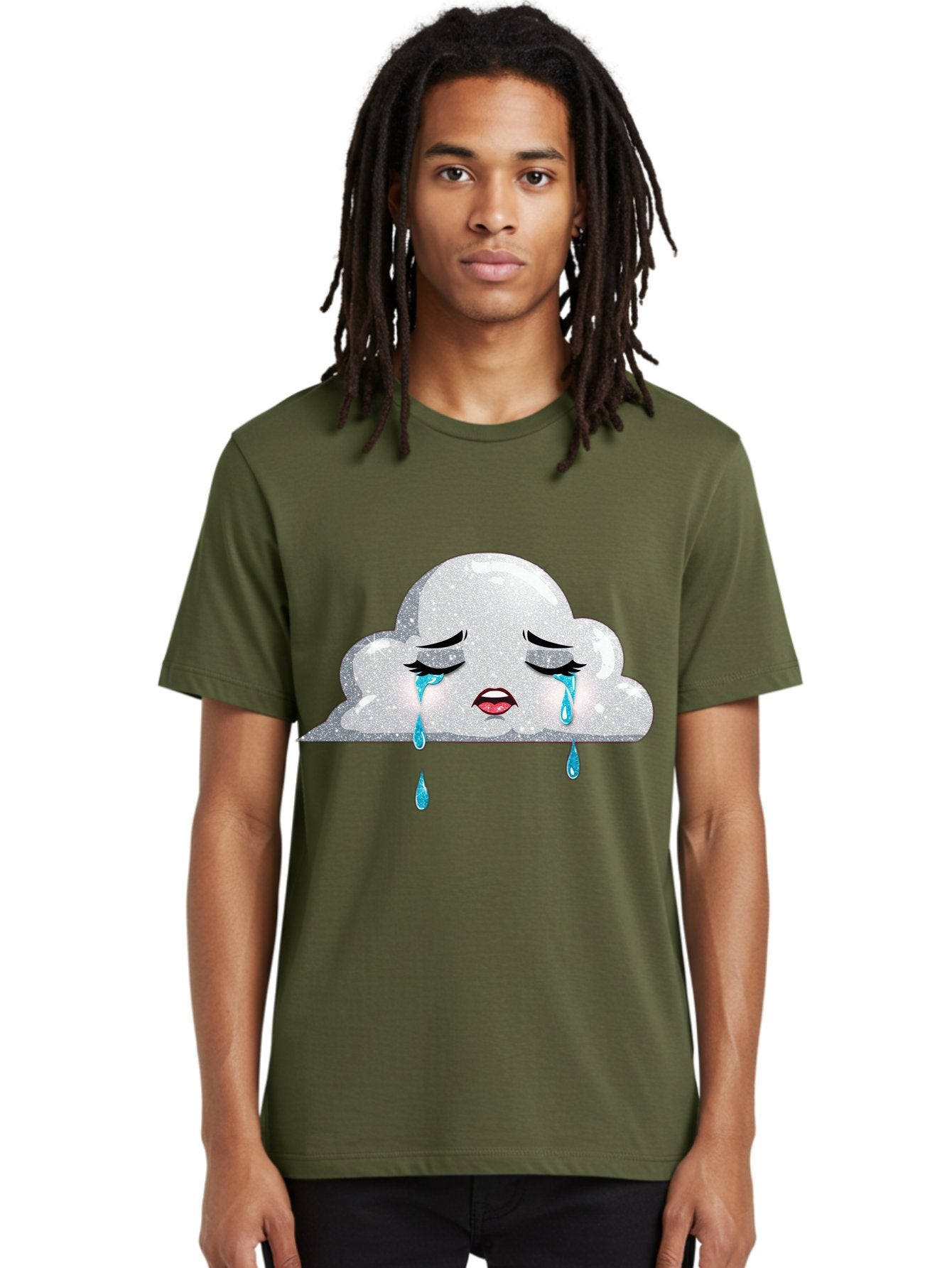 Crying-Cloud-3 Men'S Graphic Tee, 100% Cotton, Comfortable Casual Summer Wear, Machine Washable, Vintage Camera, Old Camera, Antique Camera, Black Camera, Classic Photography, Photography Equipment, Nostalgic Device, Film Camera, Camera Art Bak350 30