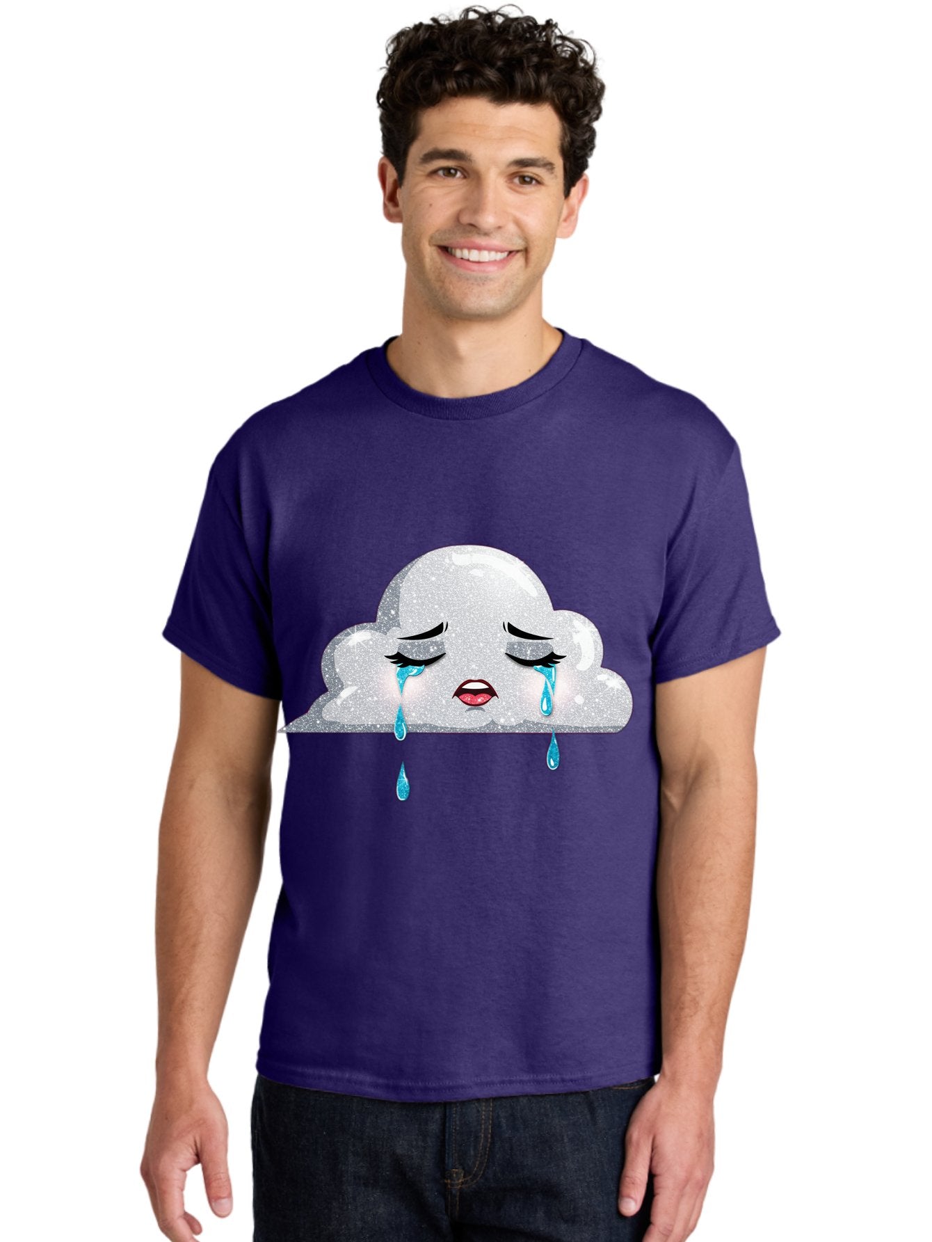 Crying-Cloud-3 Men'S Graphic Tee, 100% Cotton, Comfortable Casual Summer Wear, Machine Washable, Vintage Camera, Old Camera, Antique Camera, Black Camera, Classic Photography, Photography Equipment, Nostalgic Device, Film Camera, Camera Art Bak350 27