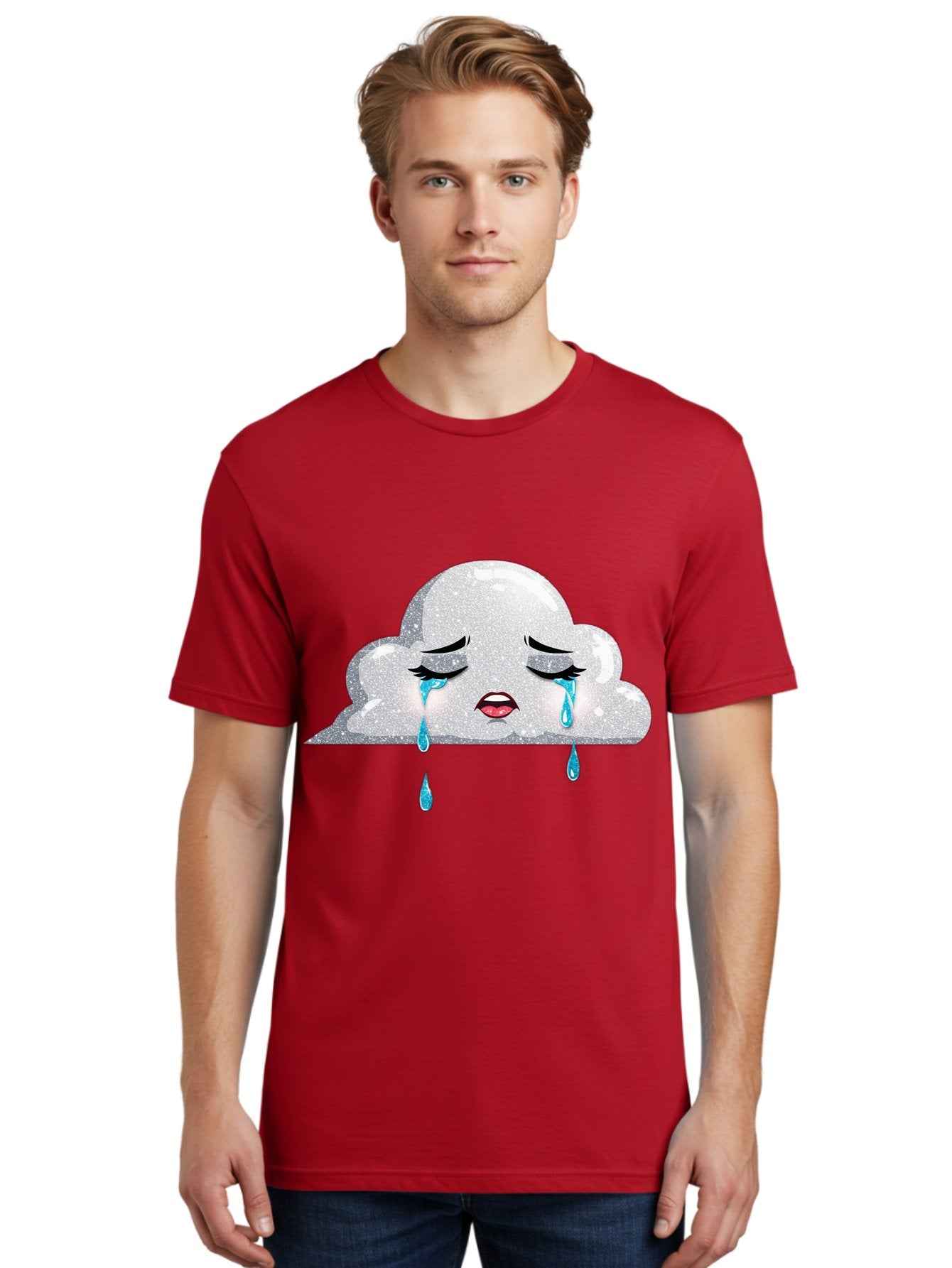 Crying-Cloud-3 Men'S Graphic Tee, 100% Cotton, Comfortable Casual Summer Wear, Machine Washable, Vintage Camera, Old Camera, Antique Camera, Black Camera, Classic Photography, Photography Equipment, Nostalgic Device, Film Camera, Camera Art Bak350 26