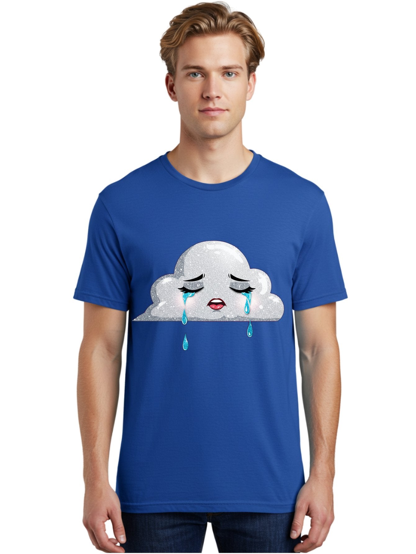 Crying-Cloud-3 Men'S Graphic Tee, 100% Cotton, Comfortable Casual Summer Wear, Machine Washable, Vintage Camera, Old Camera, Antique Camera, Black Camera, Classic Photography, Photography Equipment, Nostalgic Device, Film Camera, Camera Art Bak350 22