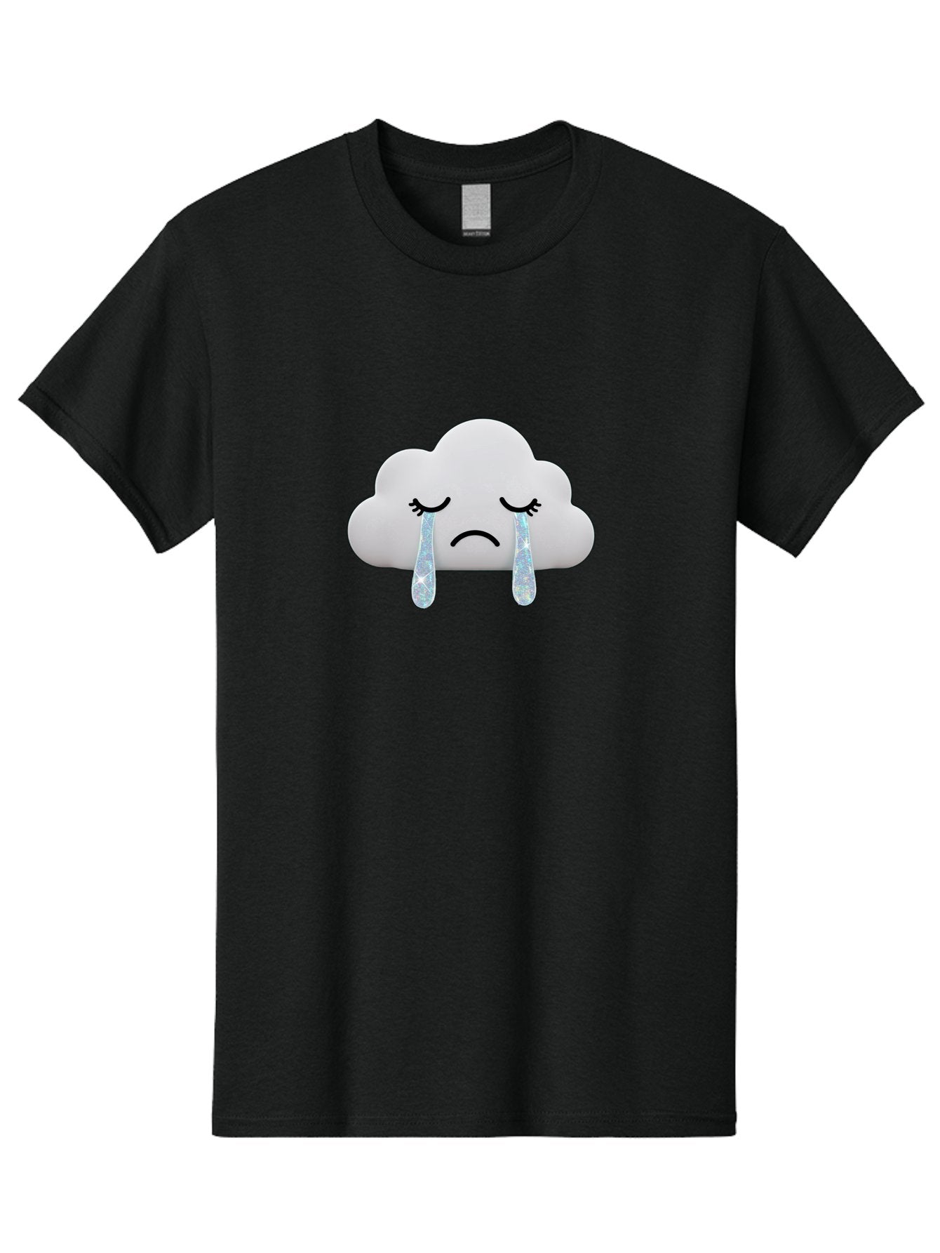 Crying-Cloud-4 Men'S Graphic Tee, 100% Cotton, Comfortable Casual Summer Wear, Machine Washable, Vintage Camera, Old Camera, Antique Camera, Black Camera, Classic Photography, Photography Equipment, Nostalgic Device, Film Camera, Camera Art Bak351