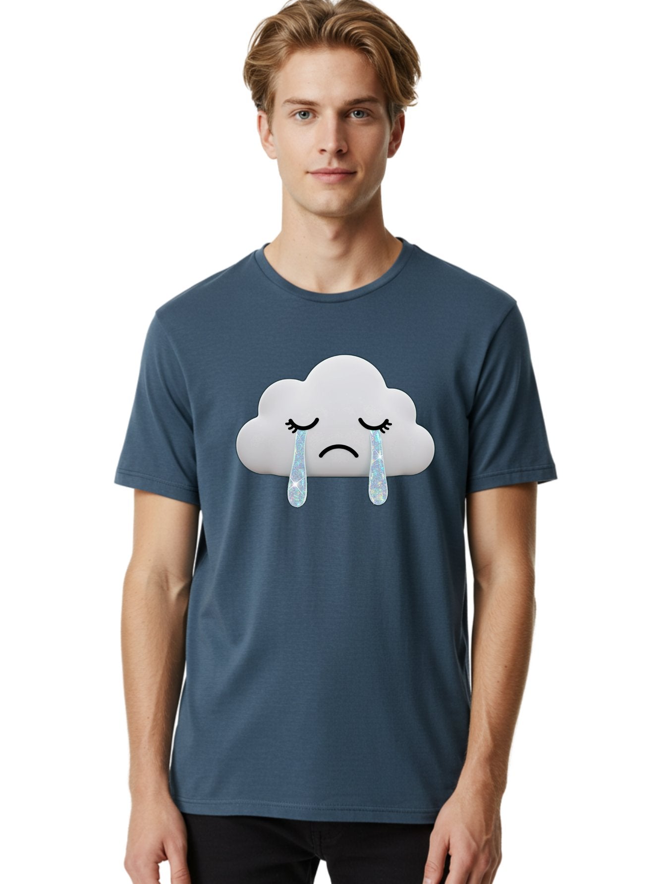 Crying-Cloud-4 Men'S Graphic Tee, 100% Cotton, Comfortable Casual Summer Wear, Machine Washable, Vintage Camera, Old Camera, Antique Camera, Black Camera, Classic Photography, Photography Equipment, Nostalgic Device, Film Camera, Camera Art Bak351 26
