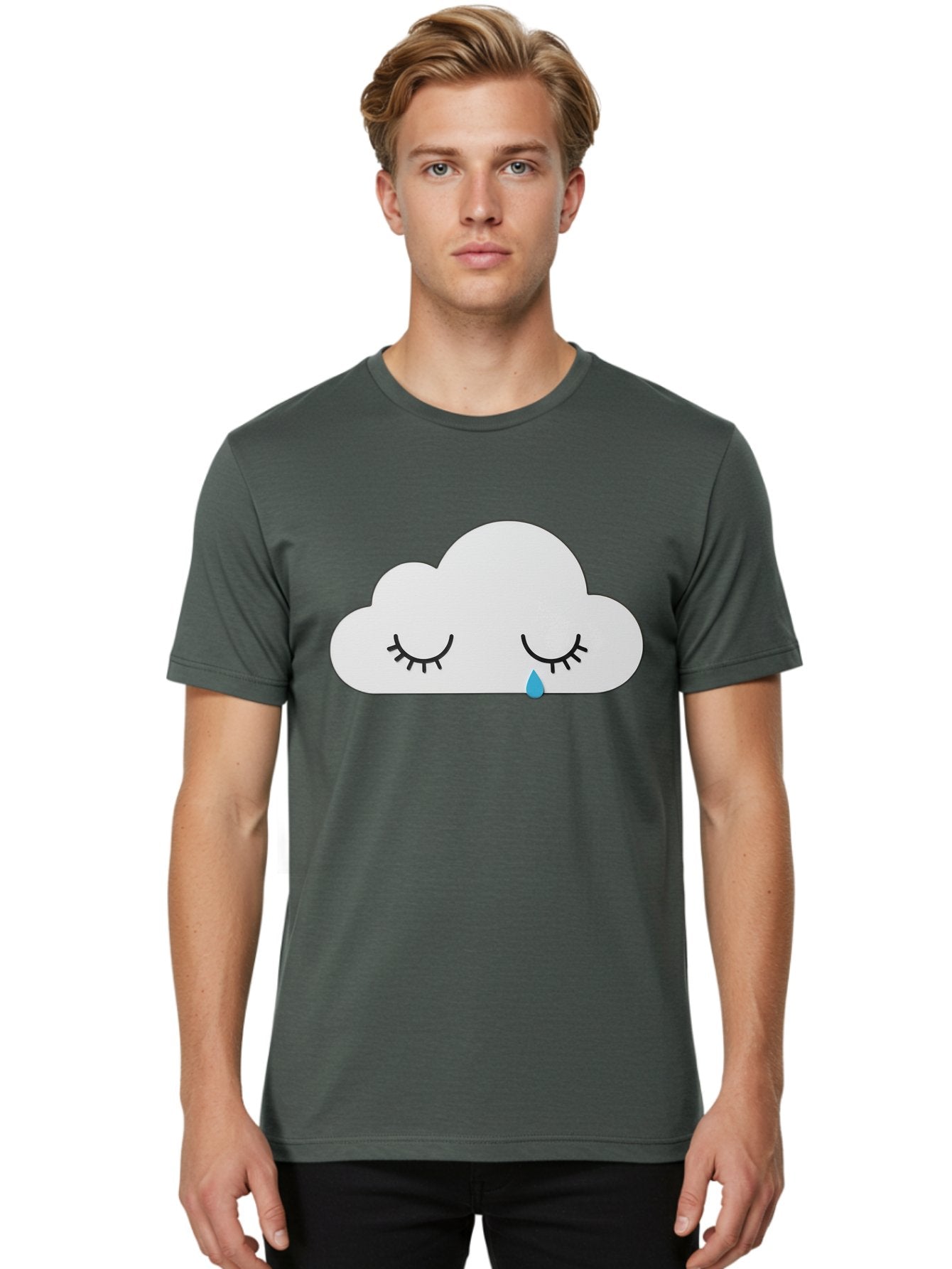 Crying-Cloud-5 Men'S Graphic Tee, 100% Cotton, Comfortable Casual Summer Wear, Machine Washable, Vintage Camera, Old Camera, Antique Camera, Black Camera, Classic Photography, Photography Equipment, Nostalgic Device, Film Camera, Camera Art Bak352 25