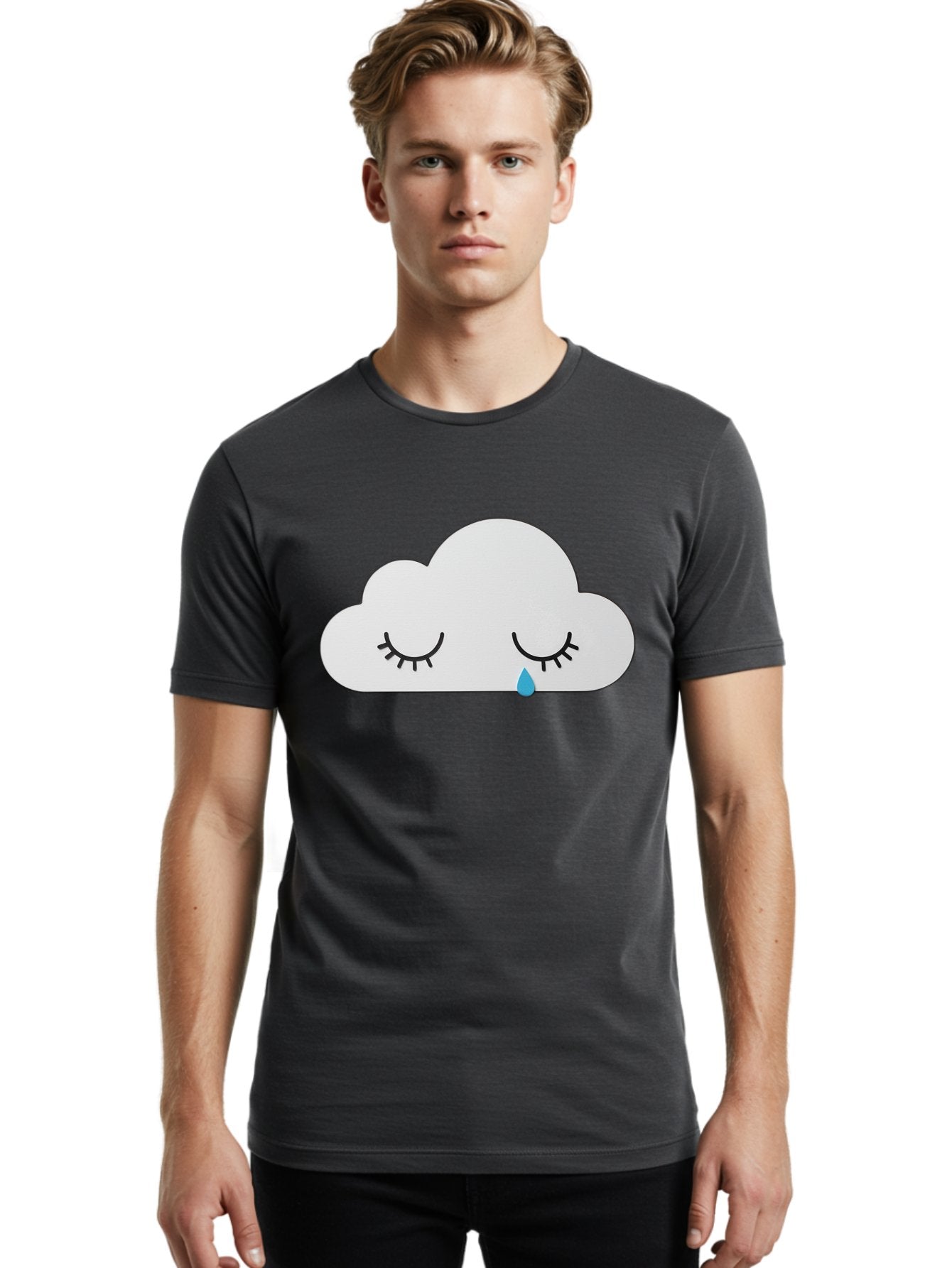 Crying-Cloud-5 Men'S Graphic Tee, 100% Cotton, Comfortable Casual Summer Wear, Machine Washable, Vintage Camera, Old Camera, Antique Camera, Black Camera, Classic Photography, Photography Equipment, Nostalgic Device, Film Camera, Camera Art Bak352 21