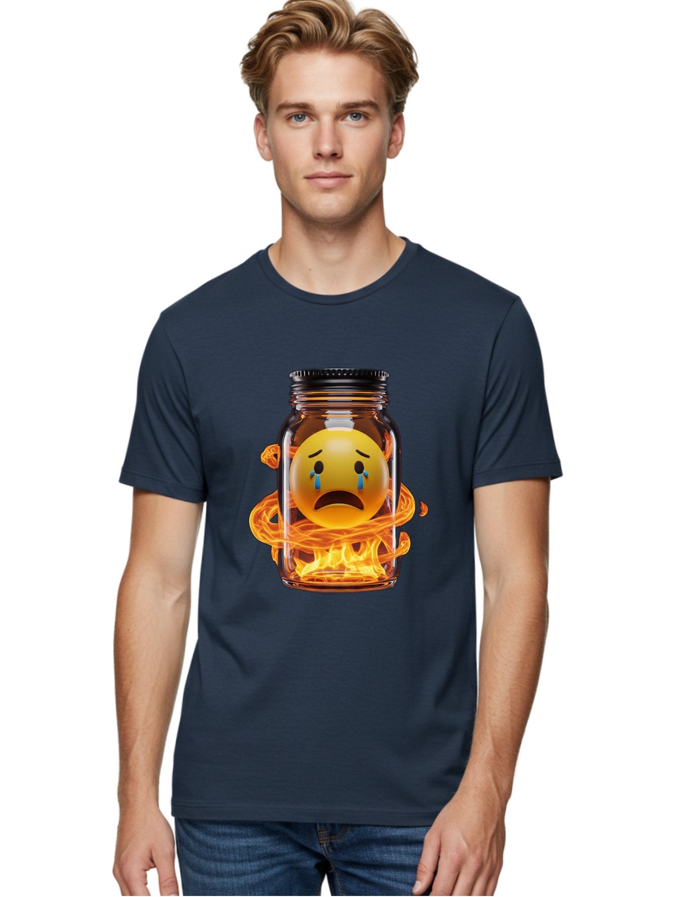 Crying-Emoji-Jar Men'S Graphic Tee, 100% Cotton, Comfortable Casual Summer Wear, Machine Washable, Vintage Camera, Old Camera, Antique Camera, Black Camera, Classic Photography, Photography Equipment, Nostalgic Device, Film Camera, Camera Art Bak355 22