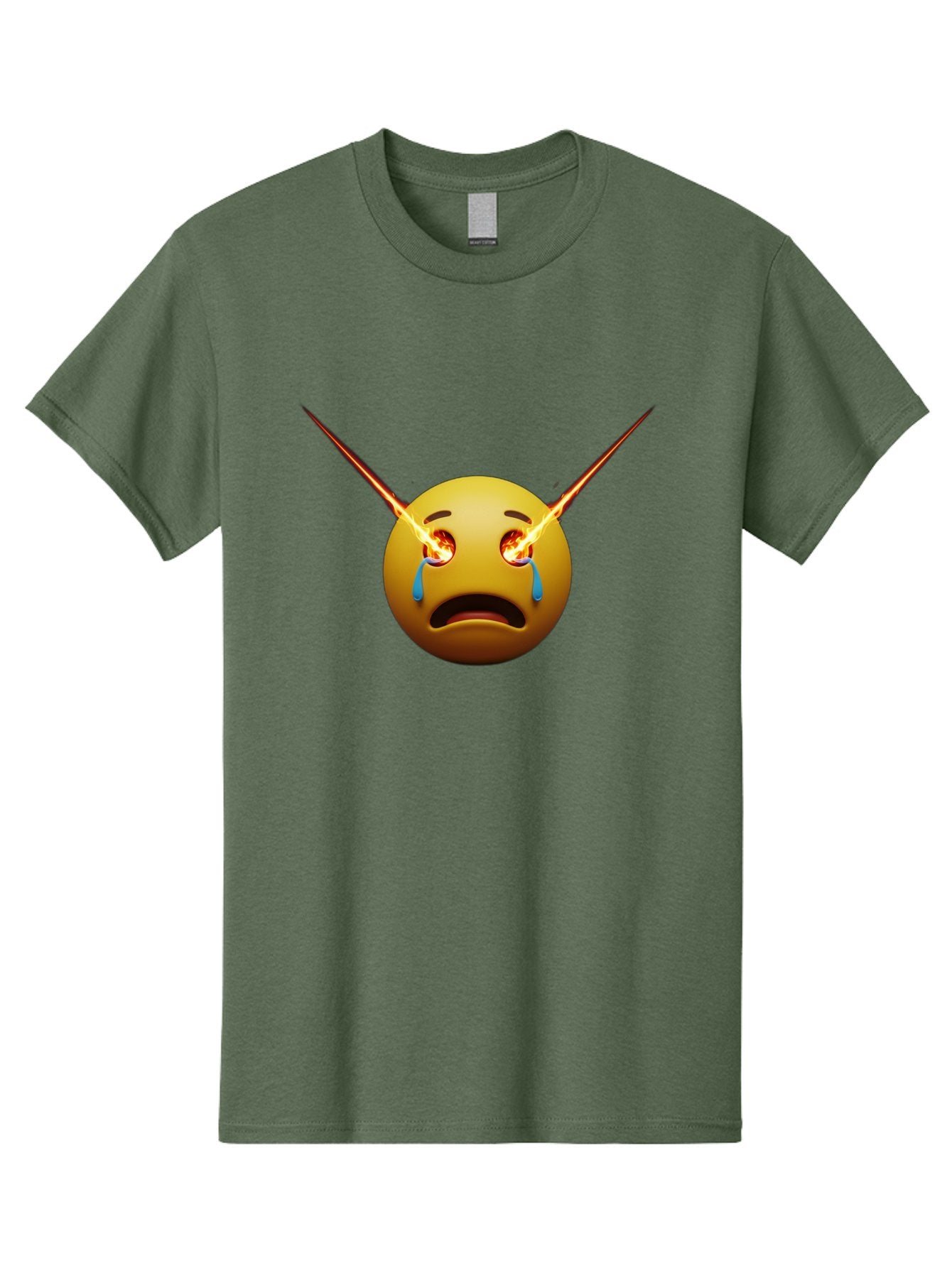 Crying-Emoji-With-Laser-Eyes Men'S Graphic Tee, 100% Cotton, Comfortable Casual Summer Wear, Machine Washable, Vintage Camera, Old Camera, Antique Camera, Black Camera, Classic Photography, Photography Equipment, Nostalgic Device, Film Camera, Bak356 12