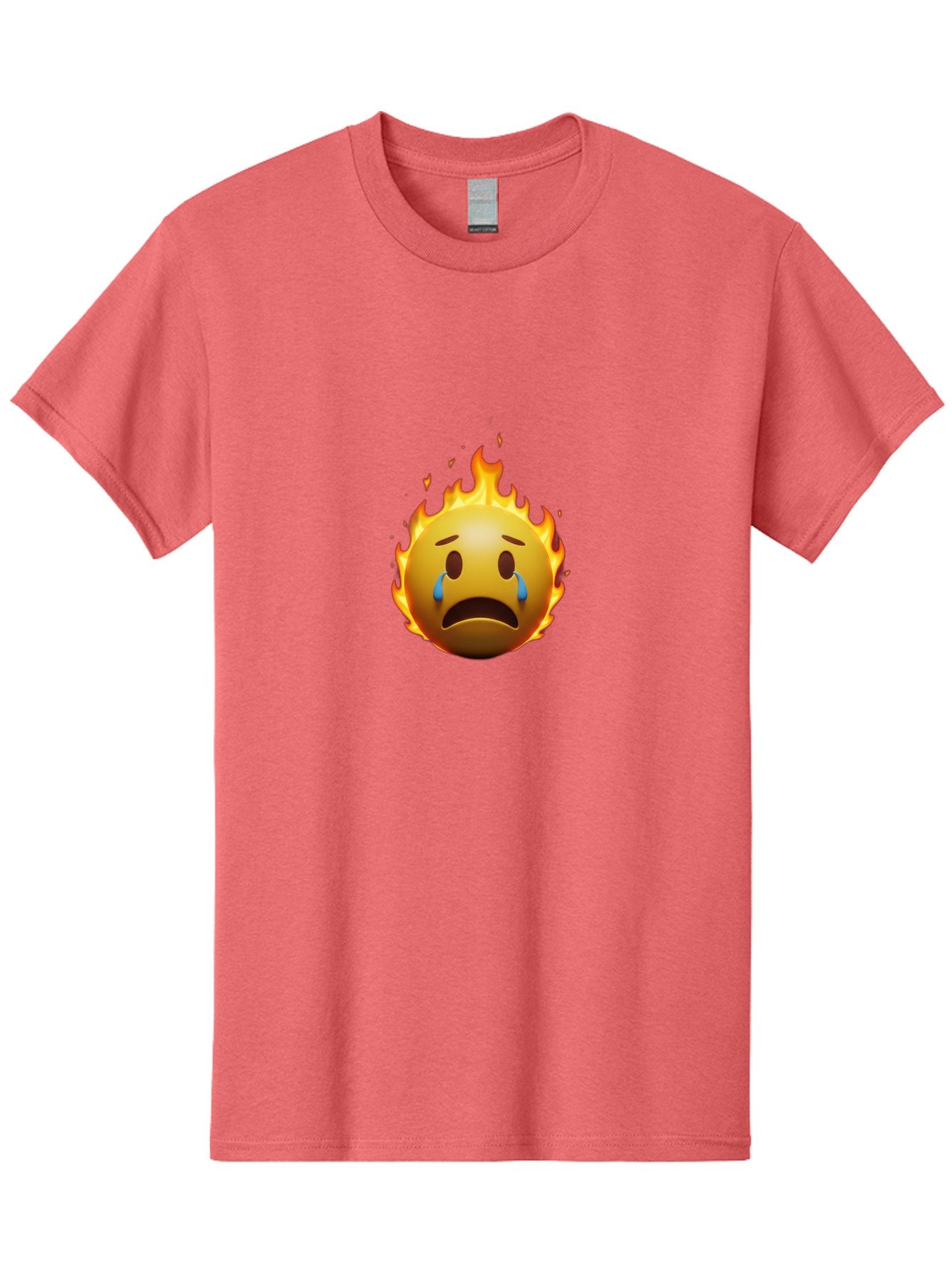 Crying-Face-On-Fire-Emoji Men'S Graphic Tee, 100% Cotton, Comfortable Casual Summer Wear, Machine Washable, Vintage Camera, Old Camera, Antique Camera, Black Camera, Classic Photography, Photography Equipment, Nostalgic Device, Film Camera, Bak357 10