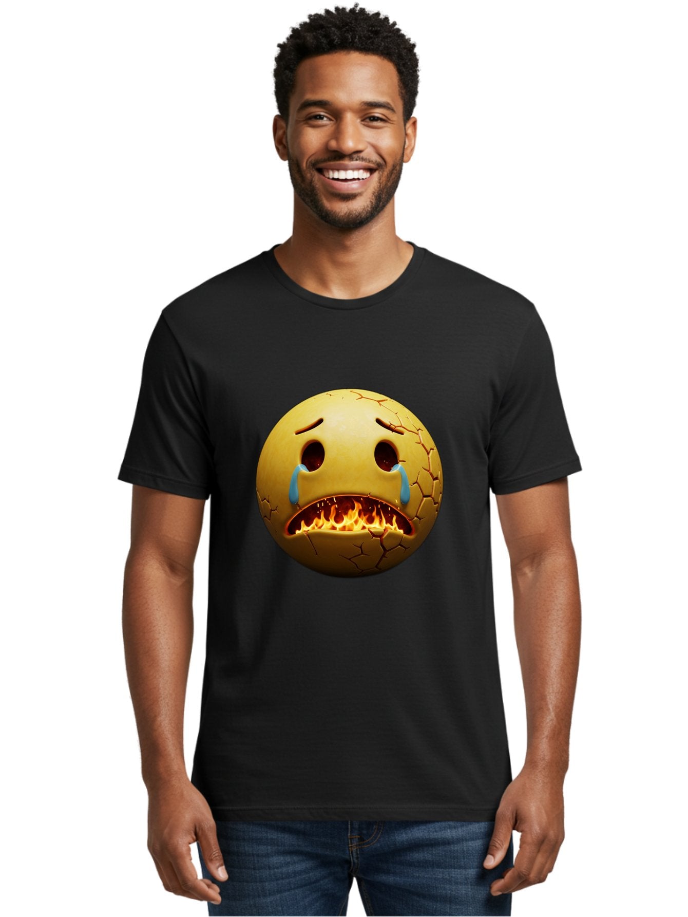 Crying-Flaming-Emoji Men'S Graphic Tee, 100% Cotton, Comfortable Casual Summer Wear, Machine Washable, Vintage Camera, Old Camera, Antique Camera, Black Camera, Classic Photography, Photography Equipment, Nostalgic Device, Film Camera, Bak359 26