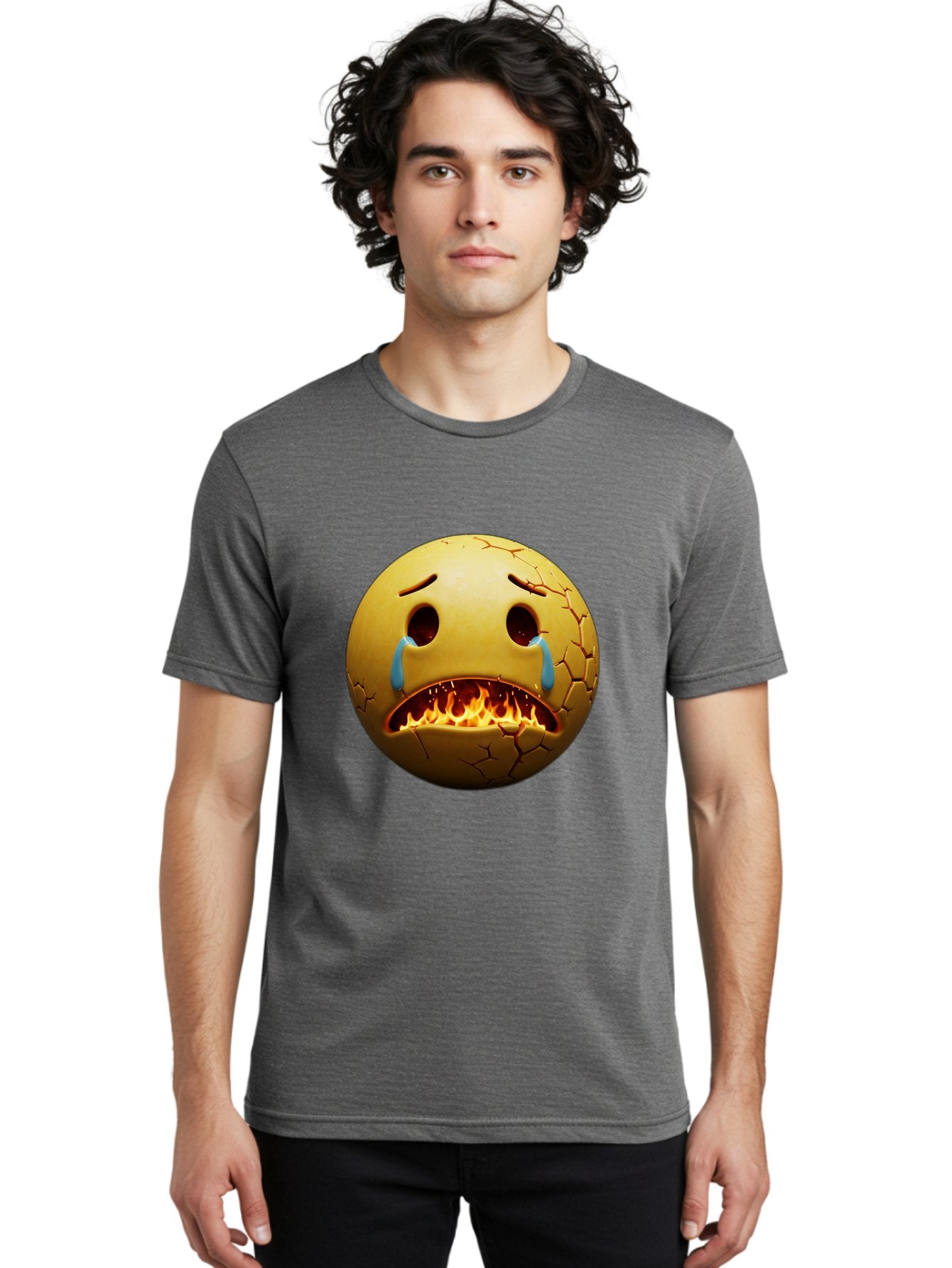 Crying-Flaming-Emoji Men'S Graphic Tee, 100% Cotton, Comfortable Casual Summer Wear, Machine Washable, Vintage Camera, Old Camera, Antique Camera, Black Camera, Classic Photography, Photography Equipment, Nostalgic Device, Film Camera, Bak359 22