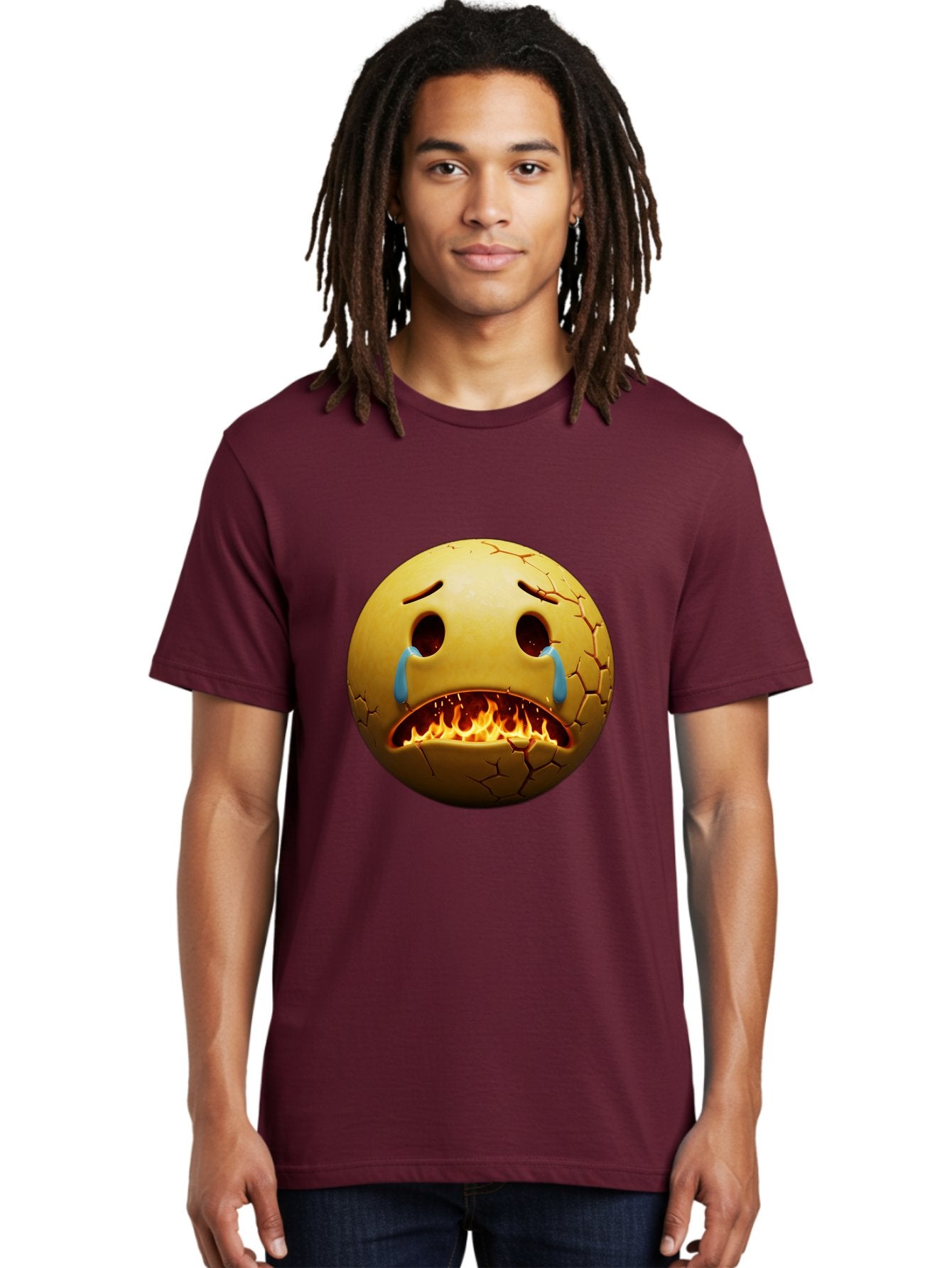 Crying-Flaming-Emoji Men'S Graphic Tee, 100% Cotton, Comfortable Casual Summer Wear, Machine Washable, Vintage Camera, Old Camera, Antique Camera, Black Camera, Classic Photography, Photography Equipment, Nostalgic Device, Film Camera, Bak359 27