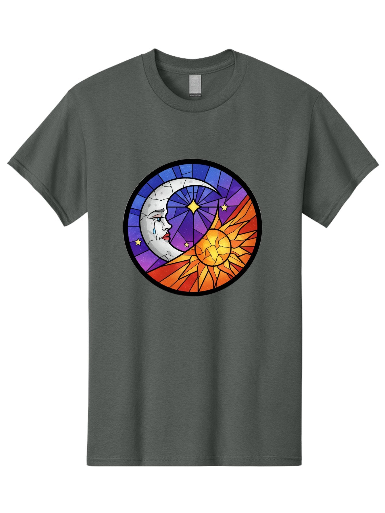 Crying-Moon-Stained-Glass Men'S Graphic Tee, 100% Cotton, Comfortable Casual Summer Wear, Machine Washable, Vintage Camera, Old Camera, Antique Camera, Black Camera, Classic Photography, Photography Equipment, Nostalgic Device, Film Camera, Bak361 12