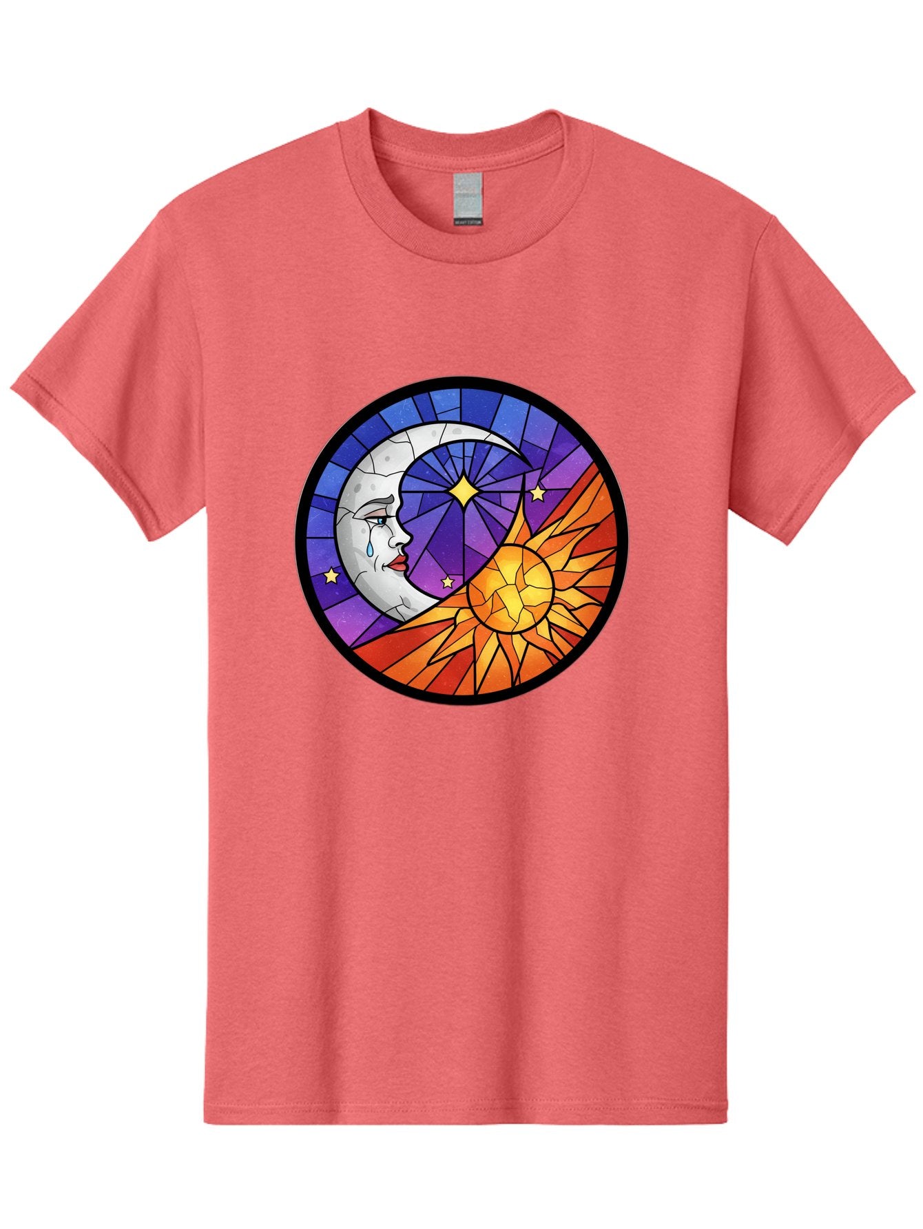 Crying-Moon-Stained-Glass Men'S Graphic Tee, 100% Cotton, Comfortable Casual Summer Wear, Machine Washable, Vintage Camera, Old Camera, Antique Camera, Black Camera, Classic Photography, Photography Equipment, Nostalgic Device, Film Camera, Bak361 10