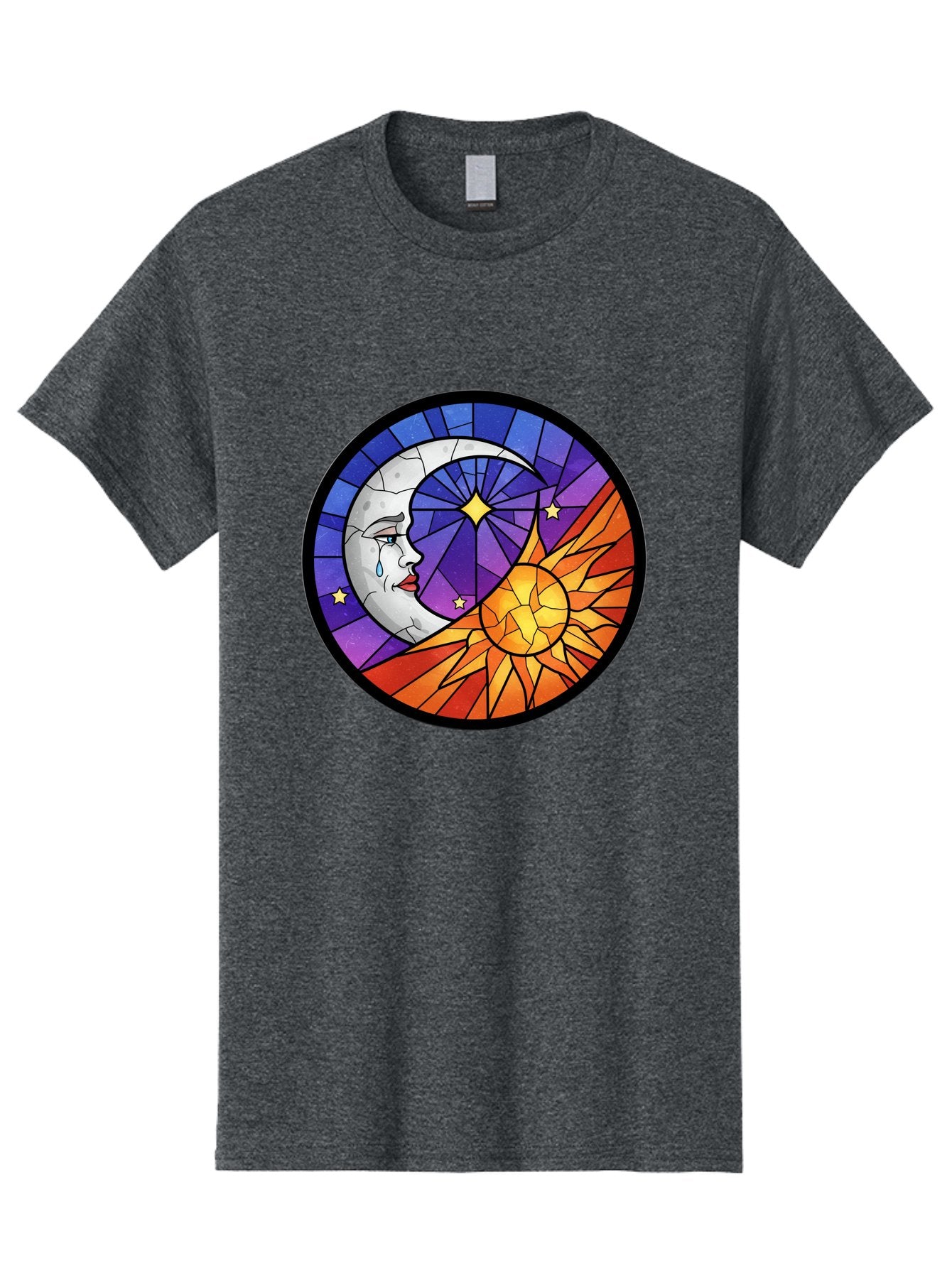 Crying-Moon-Stained-Glass Men'S Graphic Tee, 100% Cotton, Comfortable Casual Summer Wear, Machine Washable, Vintage Camera, Old Camera, Antique Camera, Black Camera, Classic Photography, Photography Equipment, Nostalgic Device, Film Camera, Bak361 8