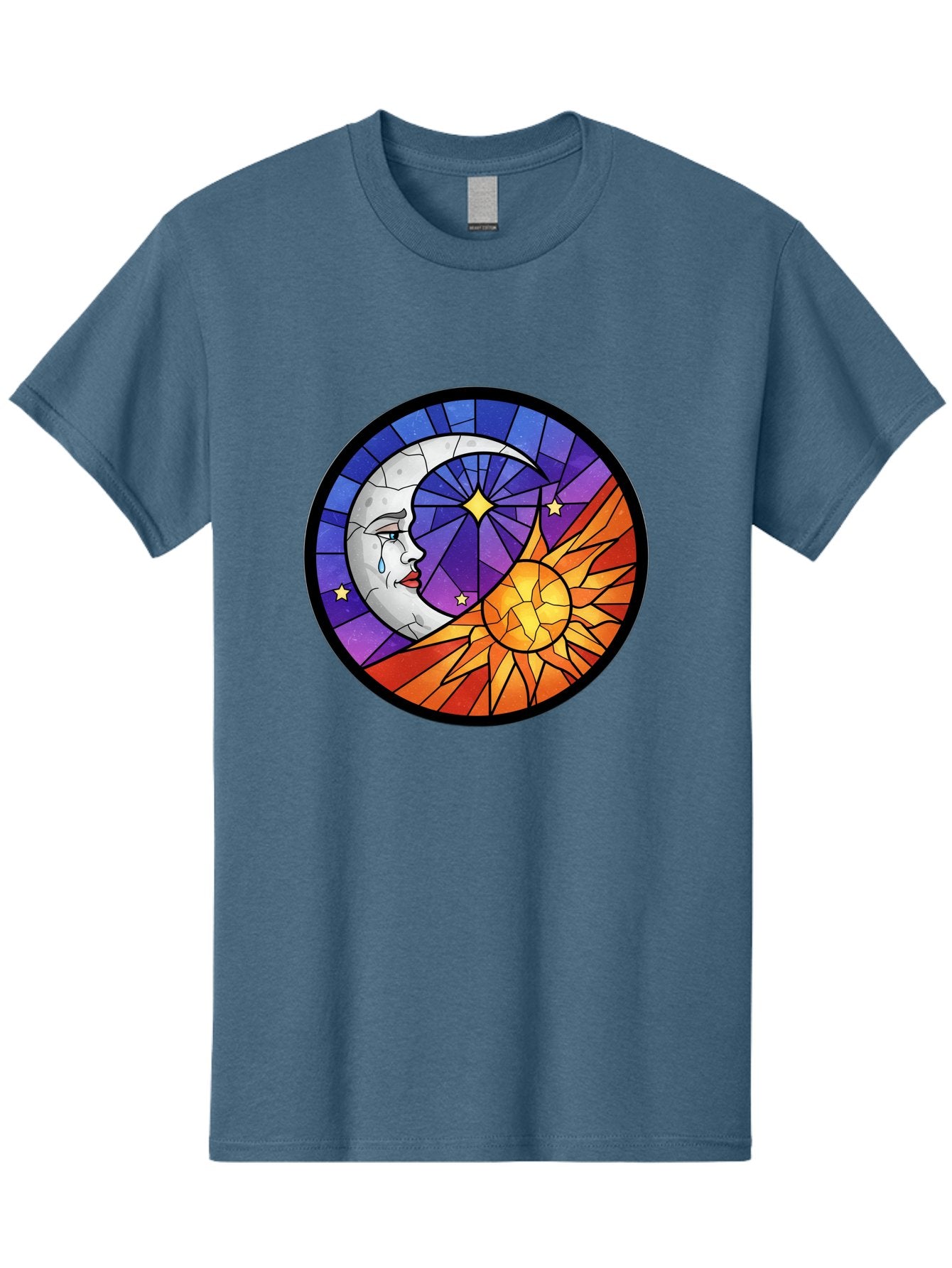 Crying-Moon-Stained-Glass Men'S Graphic Tee, 100% Cotton, Comfortable Casual Summer Wear, Machine Washable, Vintage Camera, Old Camera, Antique Camera, Black Camera, Classic Photography, Photography Equipment, Nostalgic Device, Film Camera, Bak361 9
