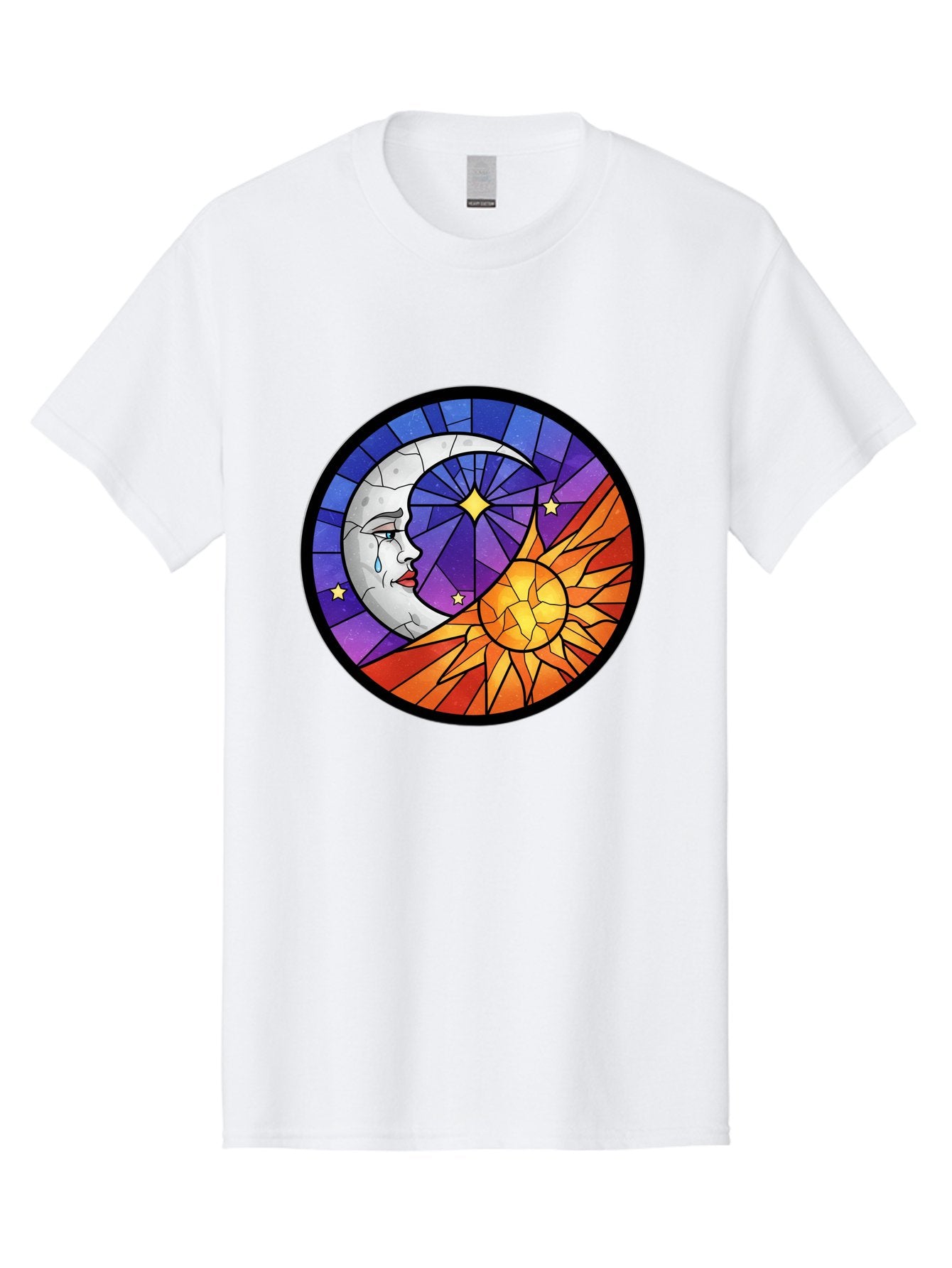 Crying-Moon-Stained-Glass Men'S Graphic Tee, 100% Cotton, Comfortable Casual Summer Wear, Machine Washable, Vintage Camera, Old Camera, Antique Camera, Black Camera, Classic Photography, Photography Equipment, Nostalgic Device, Film Camera, Bak361 4