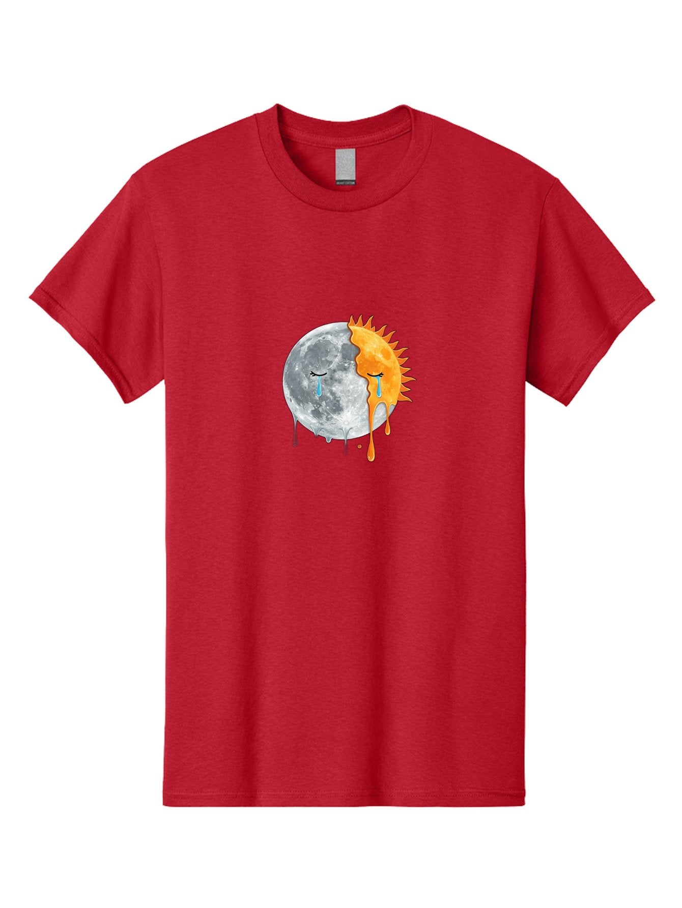 Crying-Sun-And-Moon-1 Men'S Graphic Tee, 100% Cotton, Comfortable Casual Summer Wear, Machine Washable, Vintage Camera, Old Camera, Antique Camera, Black Camera, Classic Photography, Photography Equipment, Nostalgic Device, Film Camera, Bak363