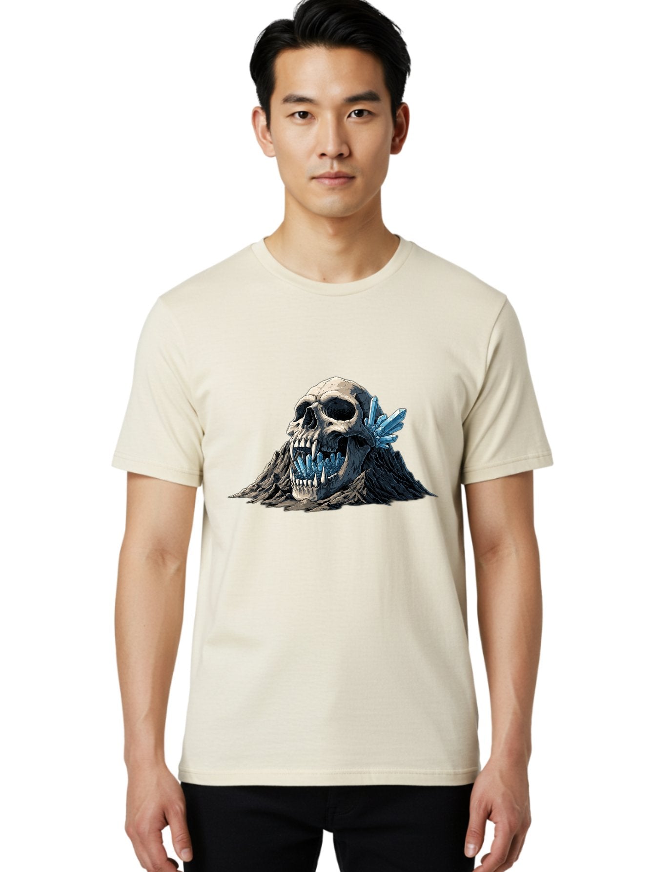 Crystal-Skull Men'S Graphic Tee, 100% Cotton, Comfortable Casual Summer Wear, Machine Washable, Vintage Camera, Old Camera, Antique Camera, Black Camera, Classic Photography, Photography Equipment, Nostalgic Device, Film Camera, Camera Art Bak376 30