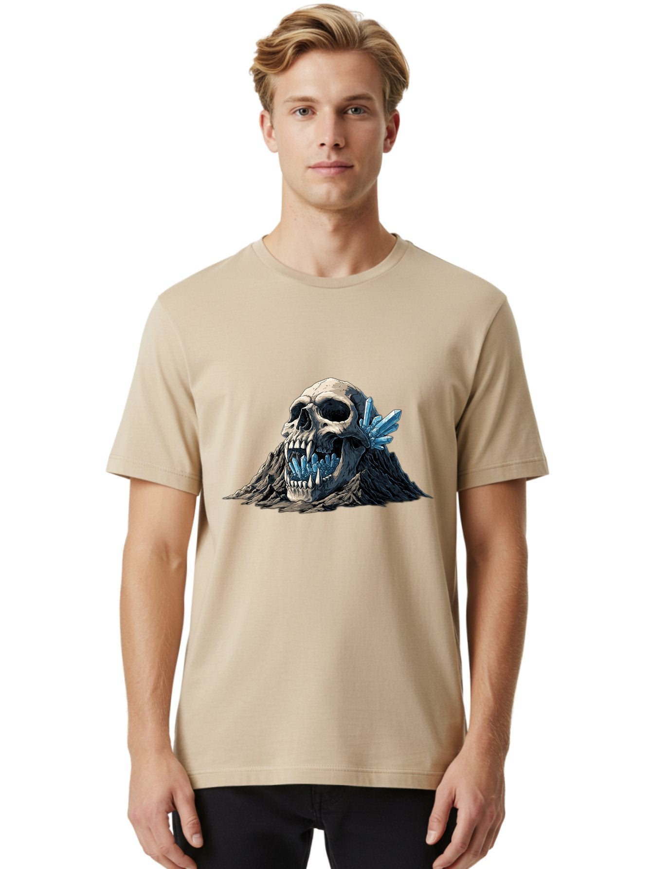 Crystal-Skull Men'S Graphic Tee, 100% Cotton, Comfortable Casual Summer Wear, Machine Washable, Vintage Camera, Old Camera, Antique Camera, Black Camera, Classic Photography, Photography Equipment, Nostalgic Device, Film Camera, Camera Art Bak376 20