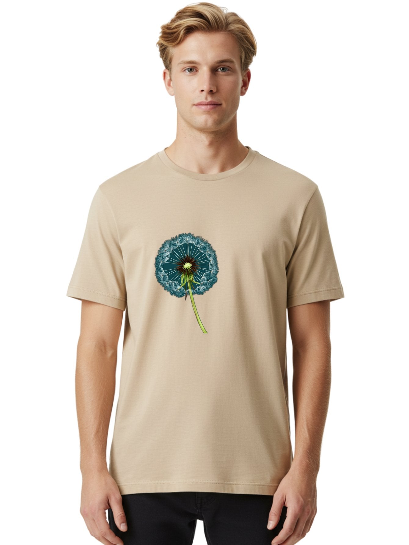 Dandelion-Seedhead-1 Men'S Graphic Tee, 100% Cotton, Comfortable Casual Summer Wear, Machine Washable, Vintage Camera, Old Camera, Antique Camera, Black Camera, Classic Photography, Photography Equipment, Nostalgic Device, Film Camera, Bak398 20