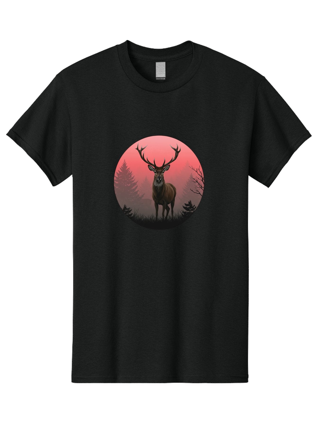 Deer-In-Forest Men'S Graphic Tee, 100% Cotton, Comfortable Casual Summer Wear, Machine Washable, Vintage Camera, Old Camera, Antique Camera, Black Camera, Classic Photography, Photography Equipment, Nostalgic Device, Film Camera, Camera Art Bak402