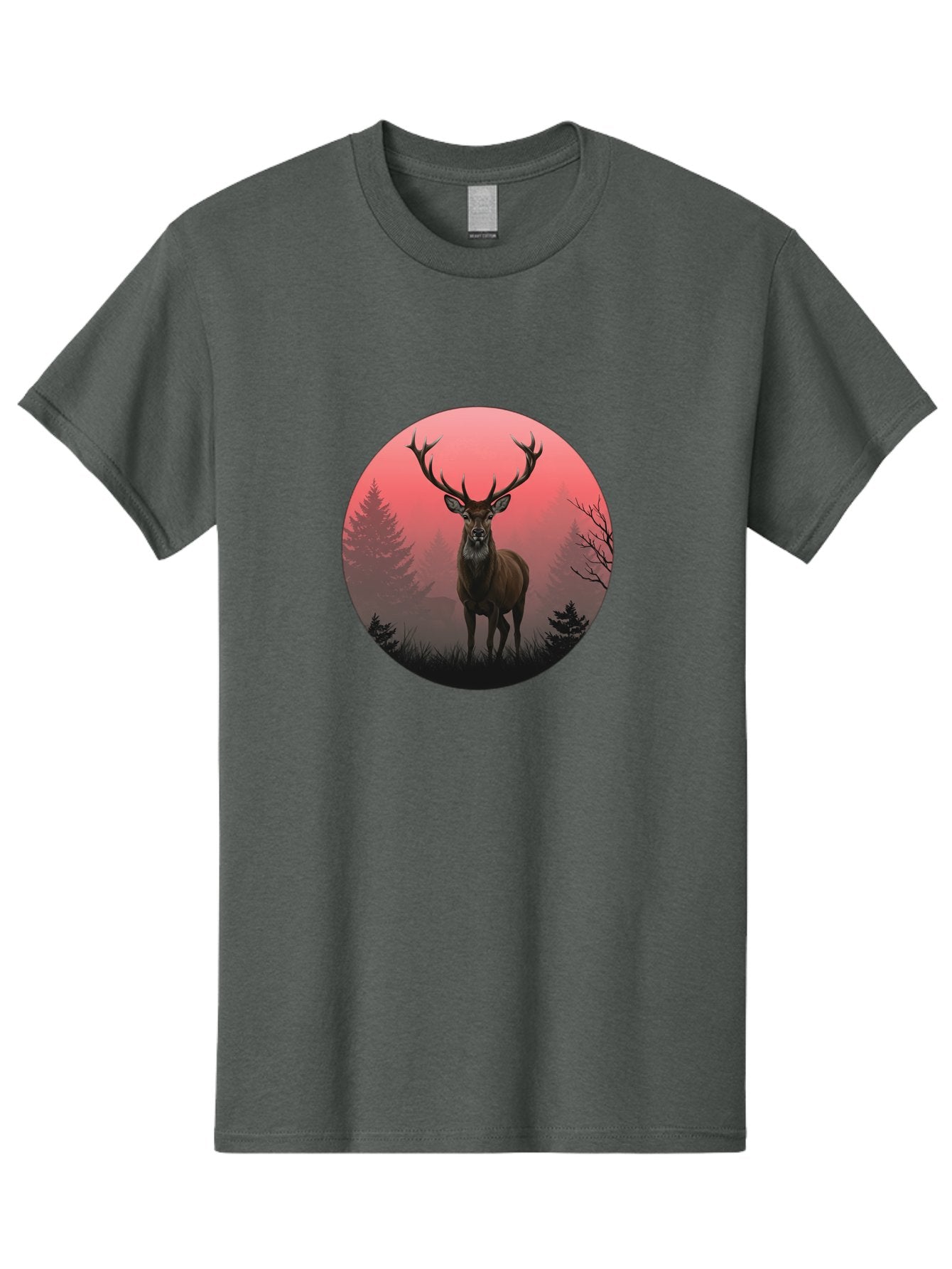 Deer-In-Forest Men'S Graphic Tee, 100% Cotton, Comfortable Casual Summer Wear, Machine Washable, Vintage Camera, Old Camera, Antique Camera, Black Camera, Classic Photography, Photography Equipment, Nostalgic Device, Film Camera, Camera Art Bak402 3